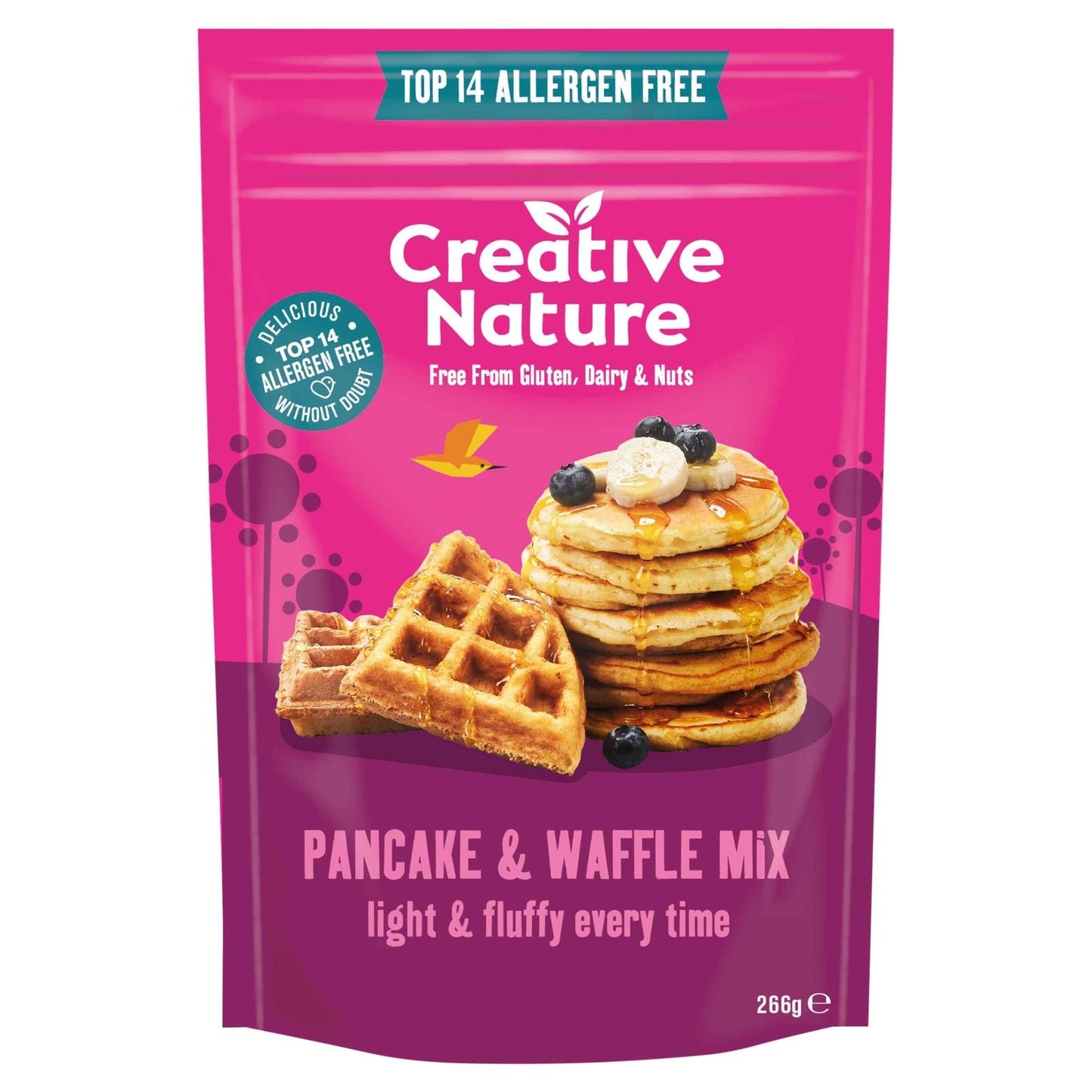 CREATIVE NATURE Pancake & Waffle Mix 266g