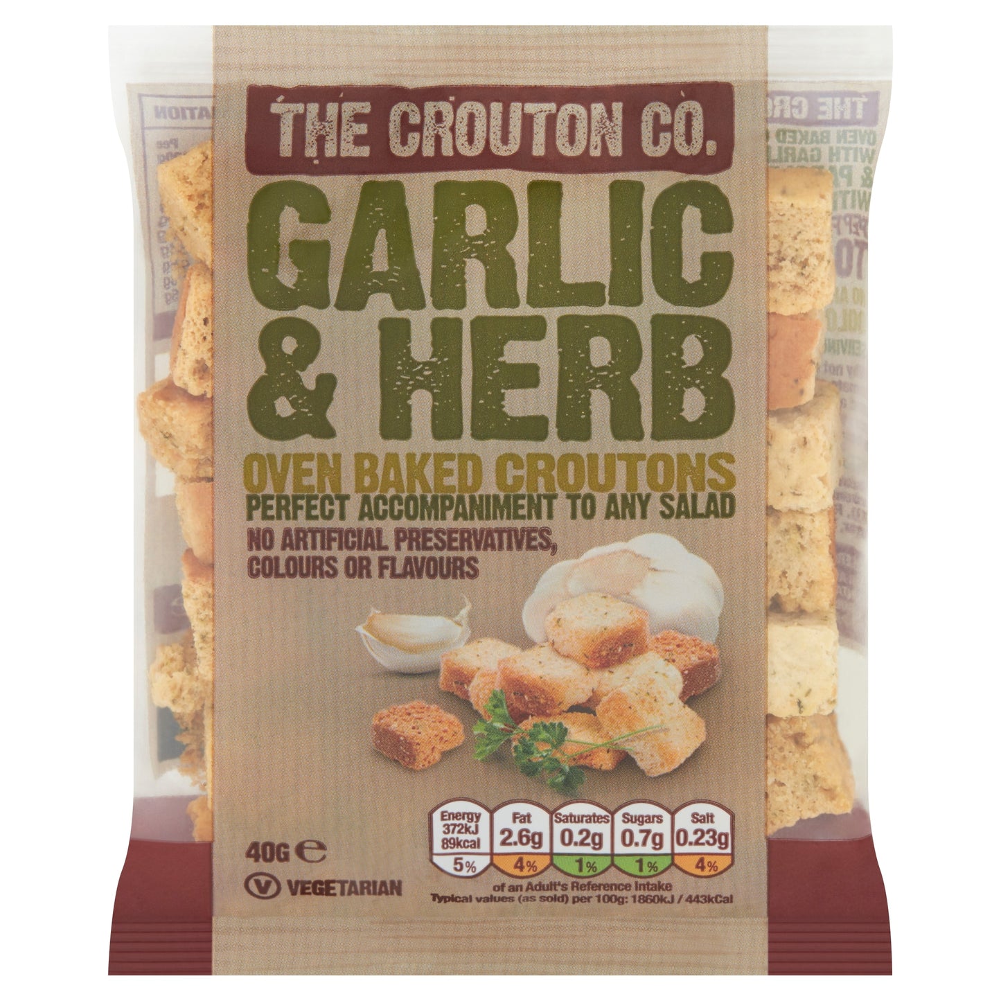 Crouton Company Garlic & Herb Croutons 40G — image 1