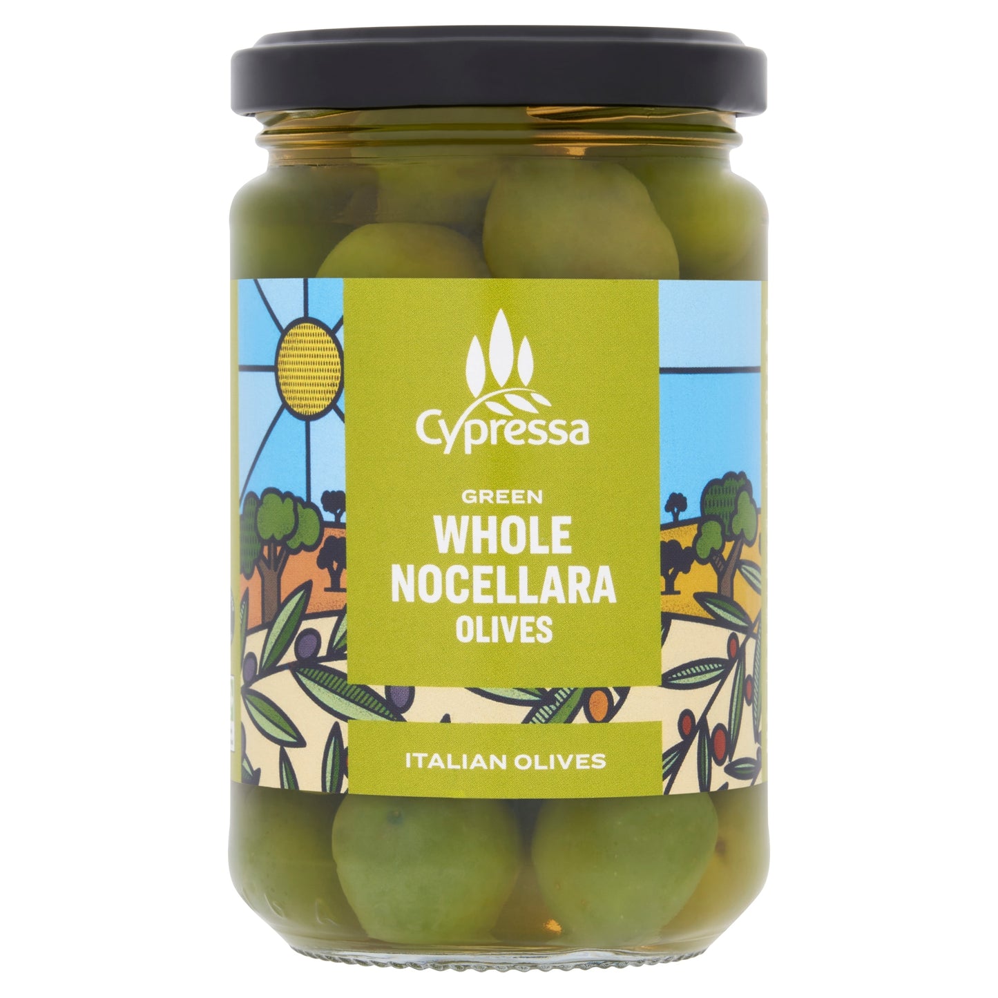 Cypressa Green Whole Nocellara Olives 290g — image 1