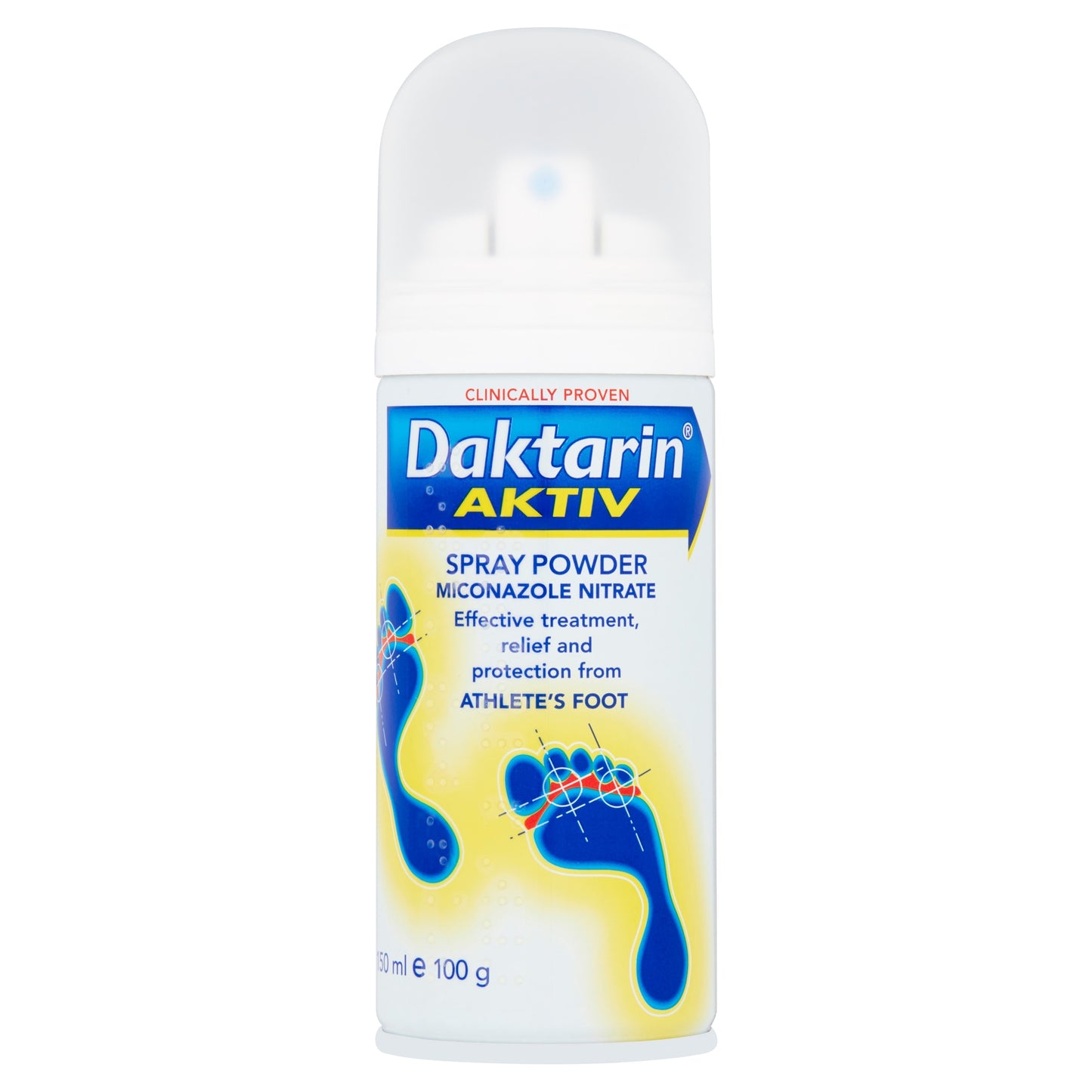 Daktarin Aktiv Dual Action Foot Spray for Athlete's Foot 100G — image 1