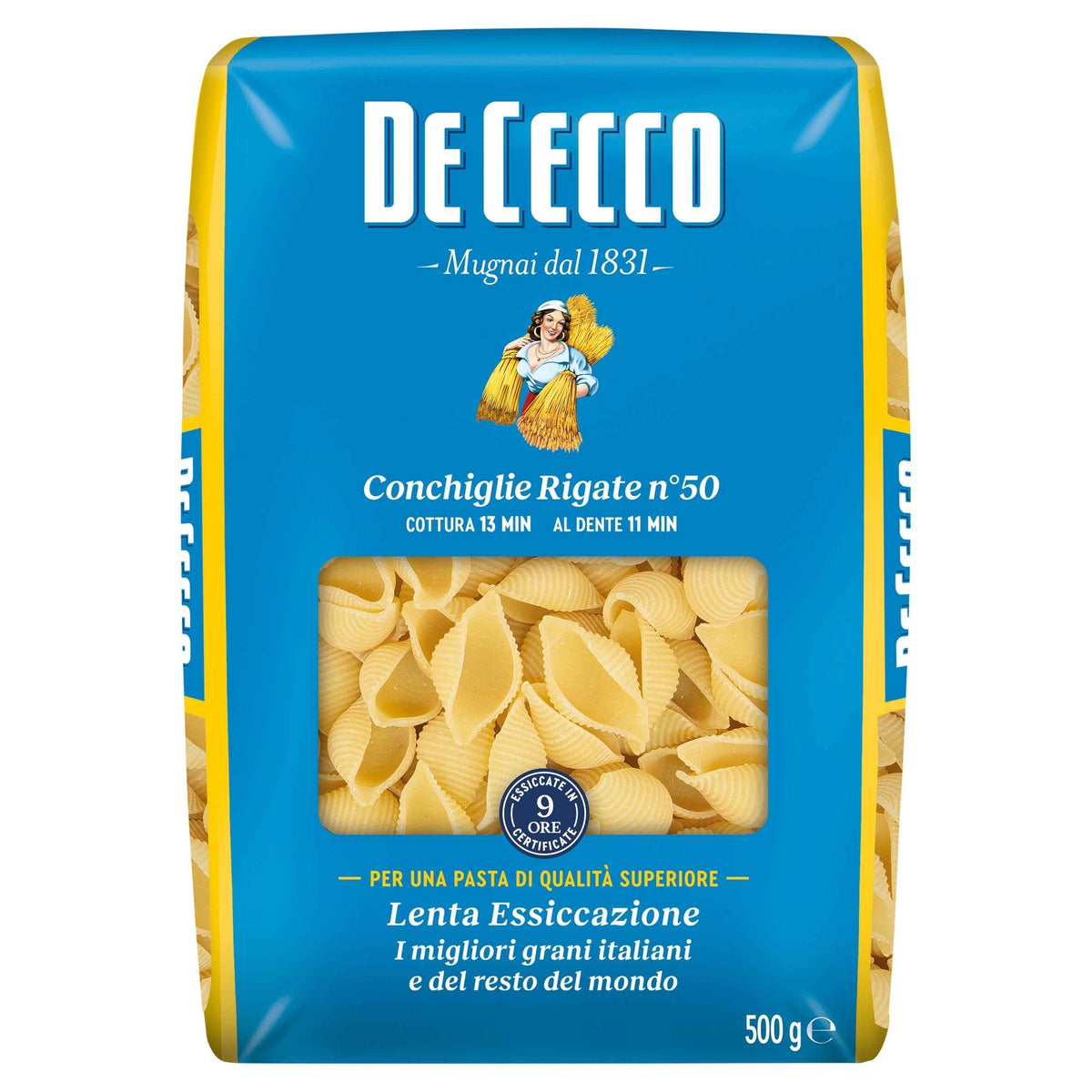 DE CECCO Conchiglie Rigate 500g