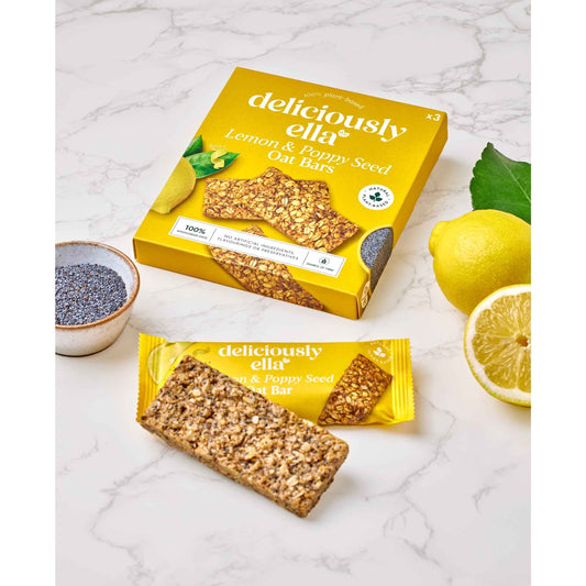 DELICIOUSLY ELLA Lemon & Poppy Seed Oat Bar Multipack 50g X 3