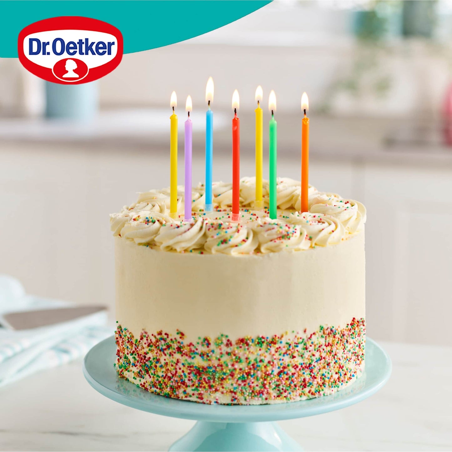Dr. Oetker 12 Rainbow Birthday Candles — image 2
