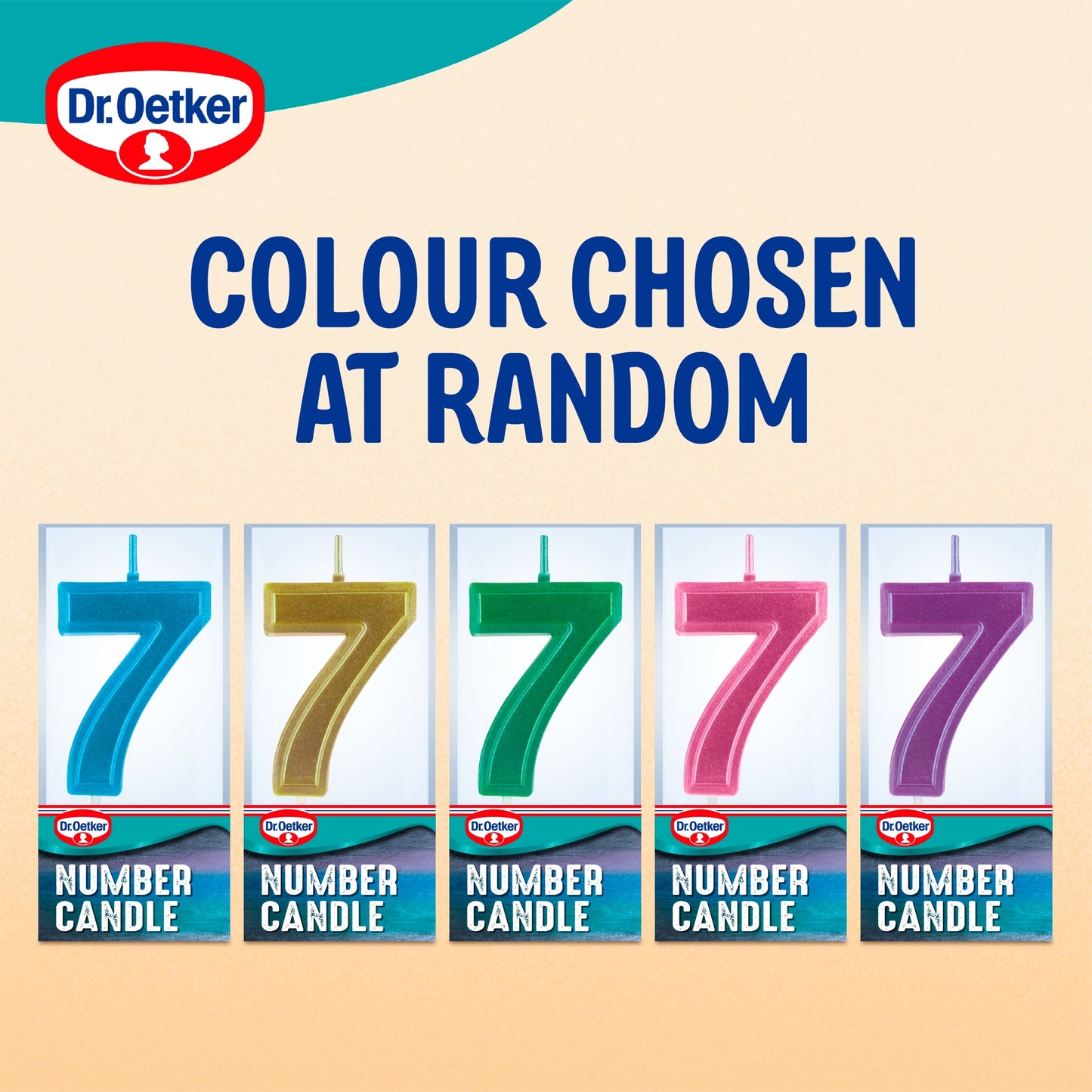 Dr. Oetker Number 7 Candle — image 2