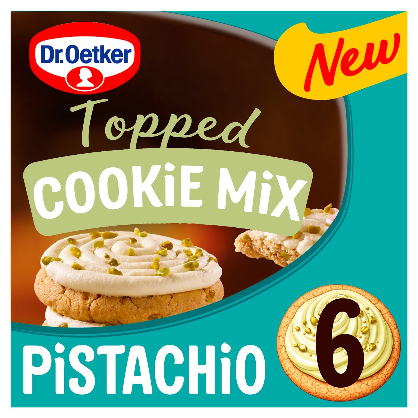 Dr. Oetker Topped Cookie Mix Pistachio 325g — image 1