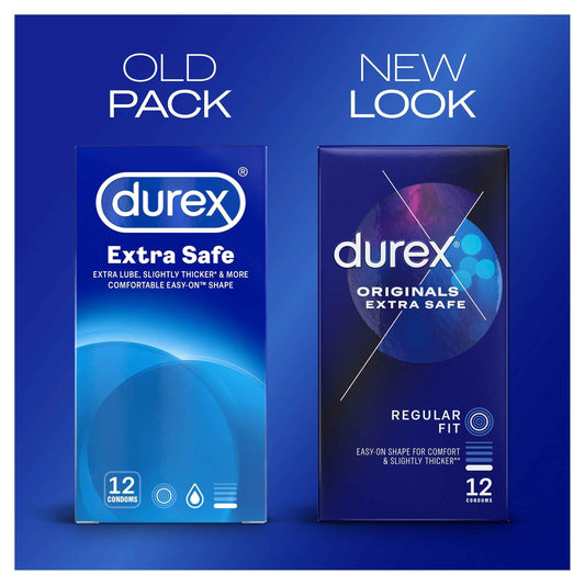 Durex Originals Extra Safe Condoms Regular Fit 12 Pack