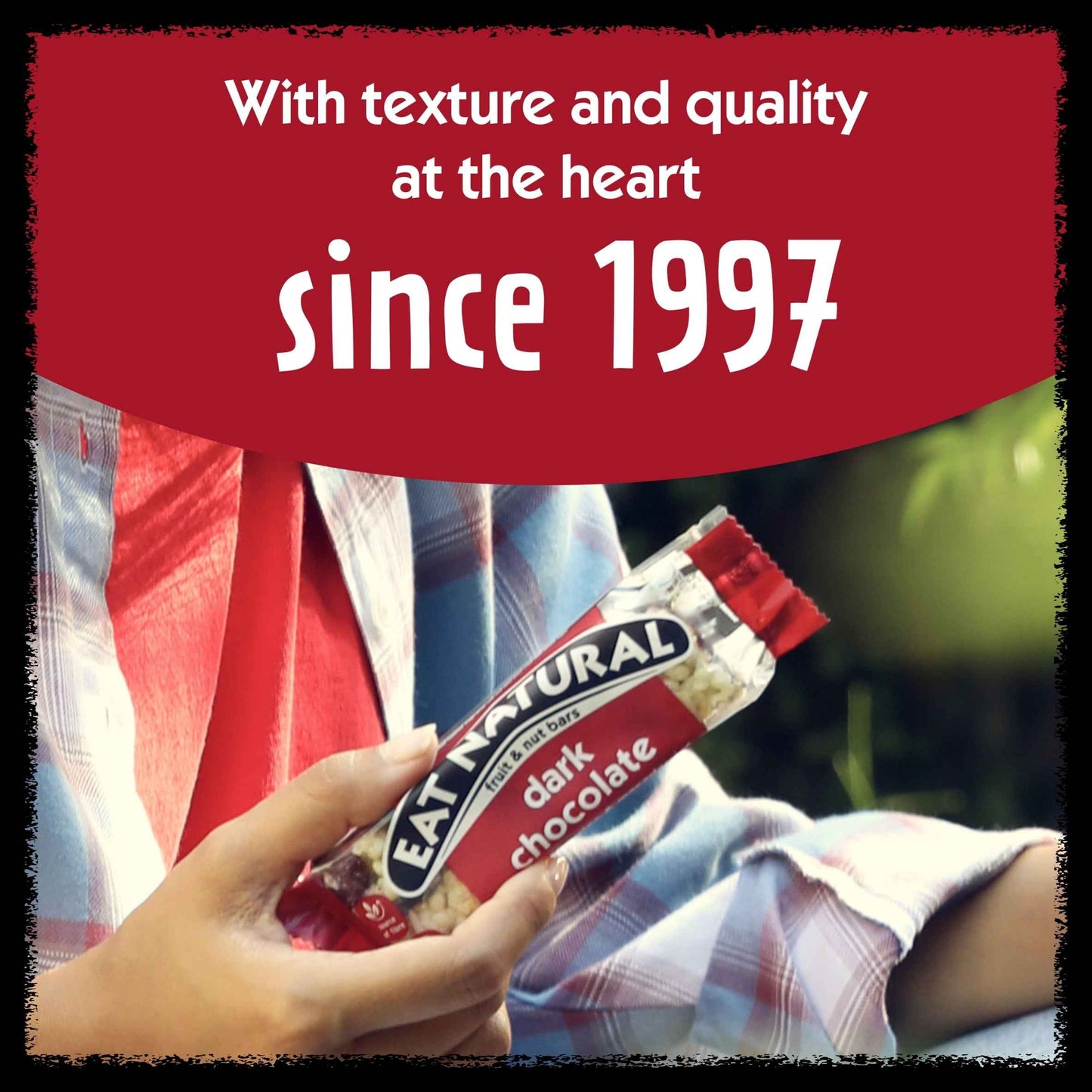 EAT NATURAL Fruit & Nut Bars With Dark Chocolate, Cranberries & pack shot