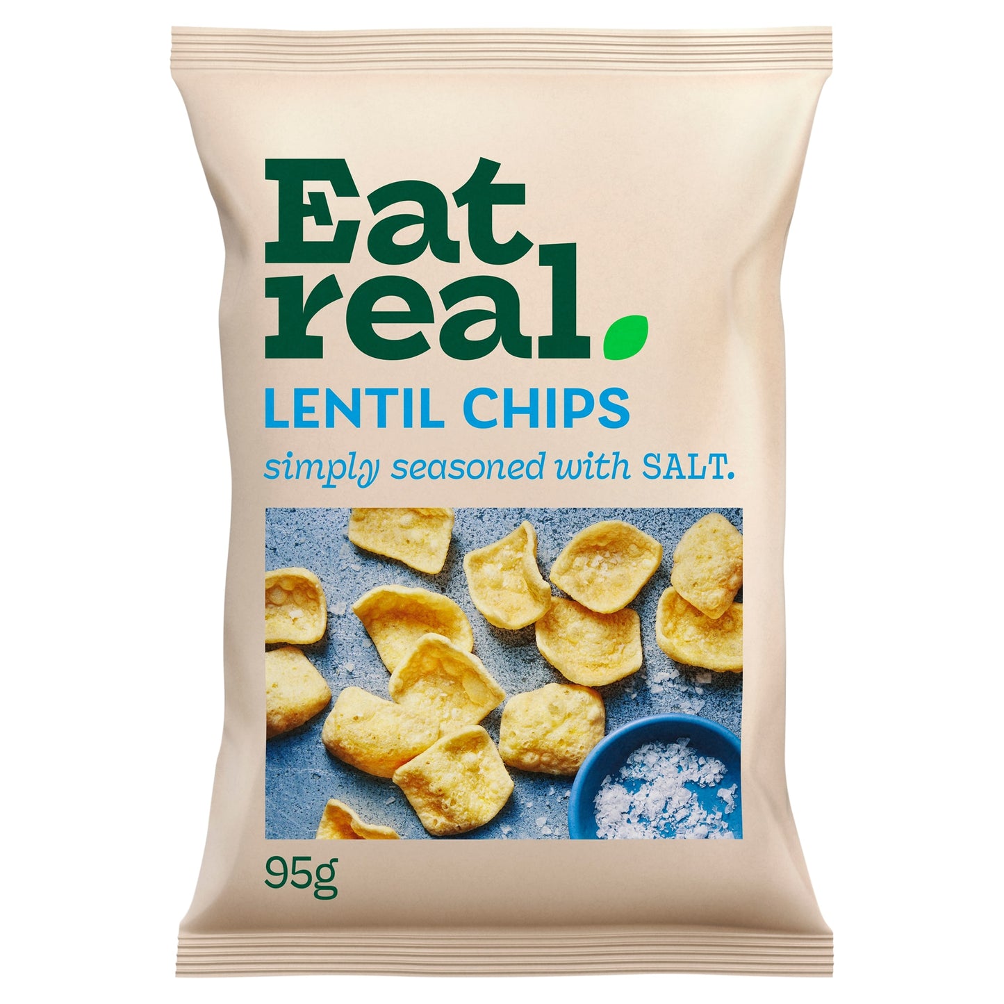 Eat Real Salted Lentil Chips 95g — image 1