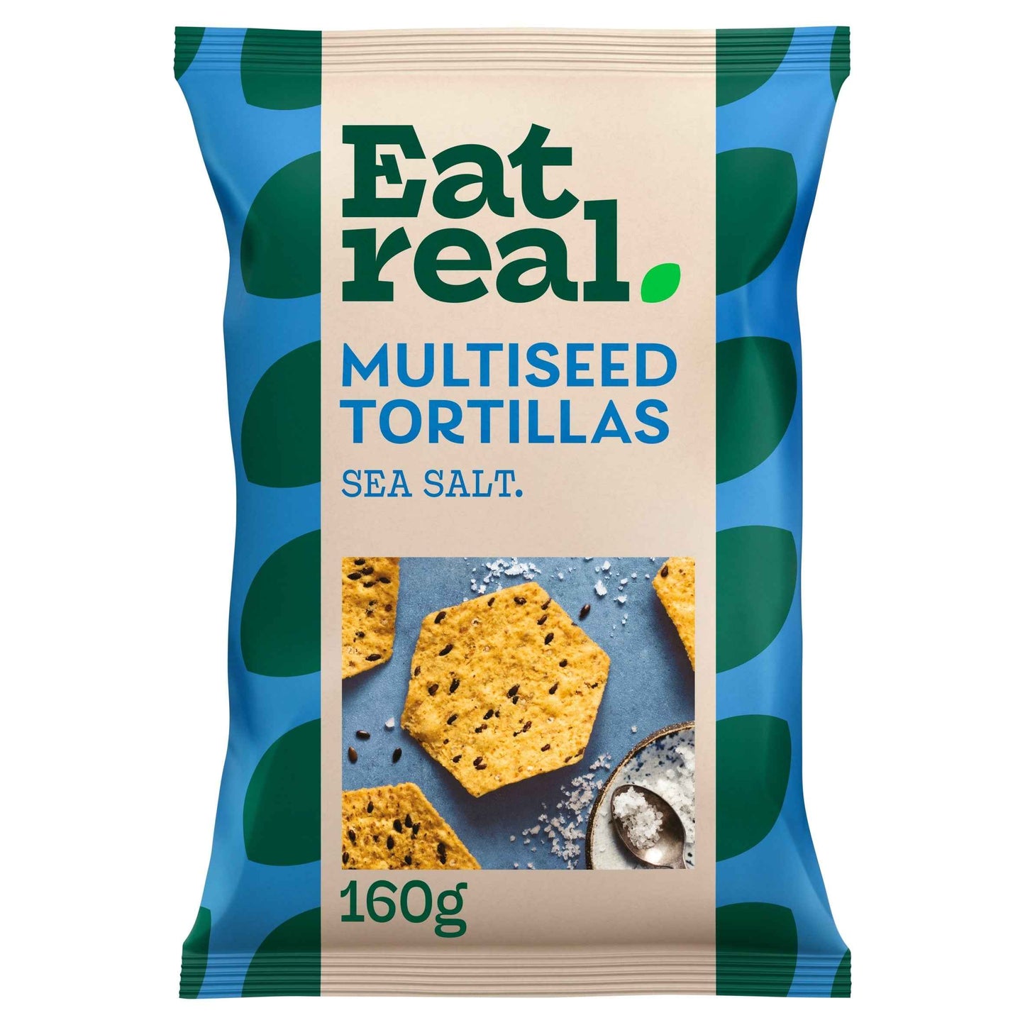 EAT REAL Sea Salt Multiseed Tortilla Chips 160g