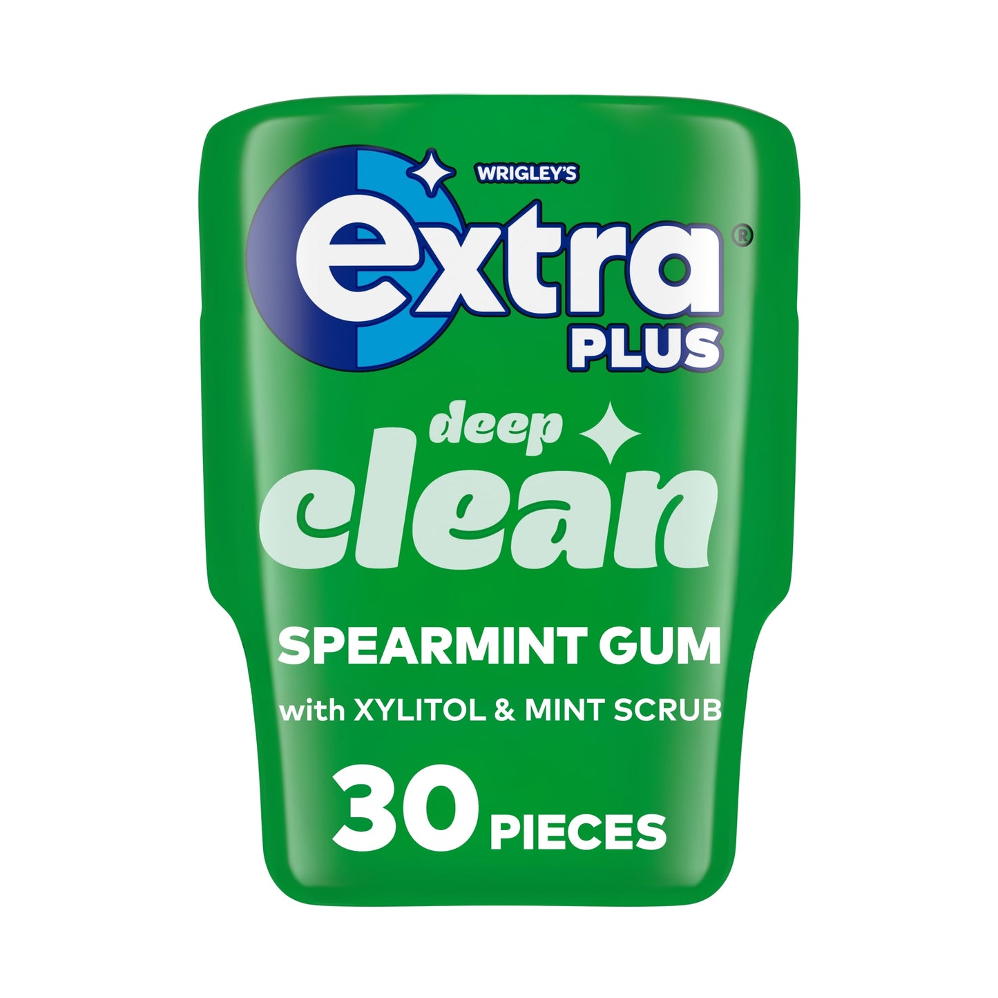 Extra Plus Deep Clean Sugarfree Chewing Gum Bottle 30 Pieces — image 1