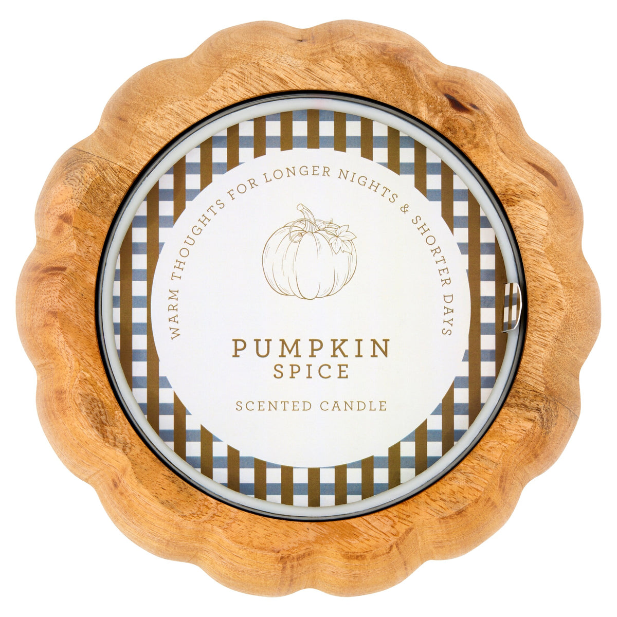 F&F Home Autumn Wooden Pumpkin Candle 426g — image 3