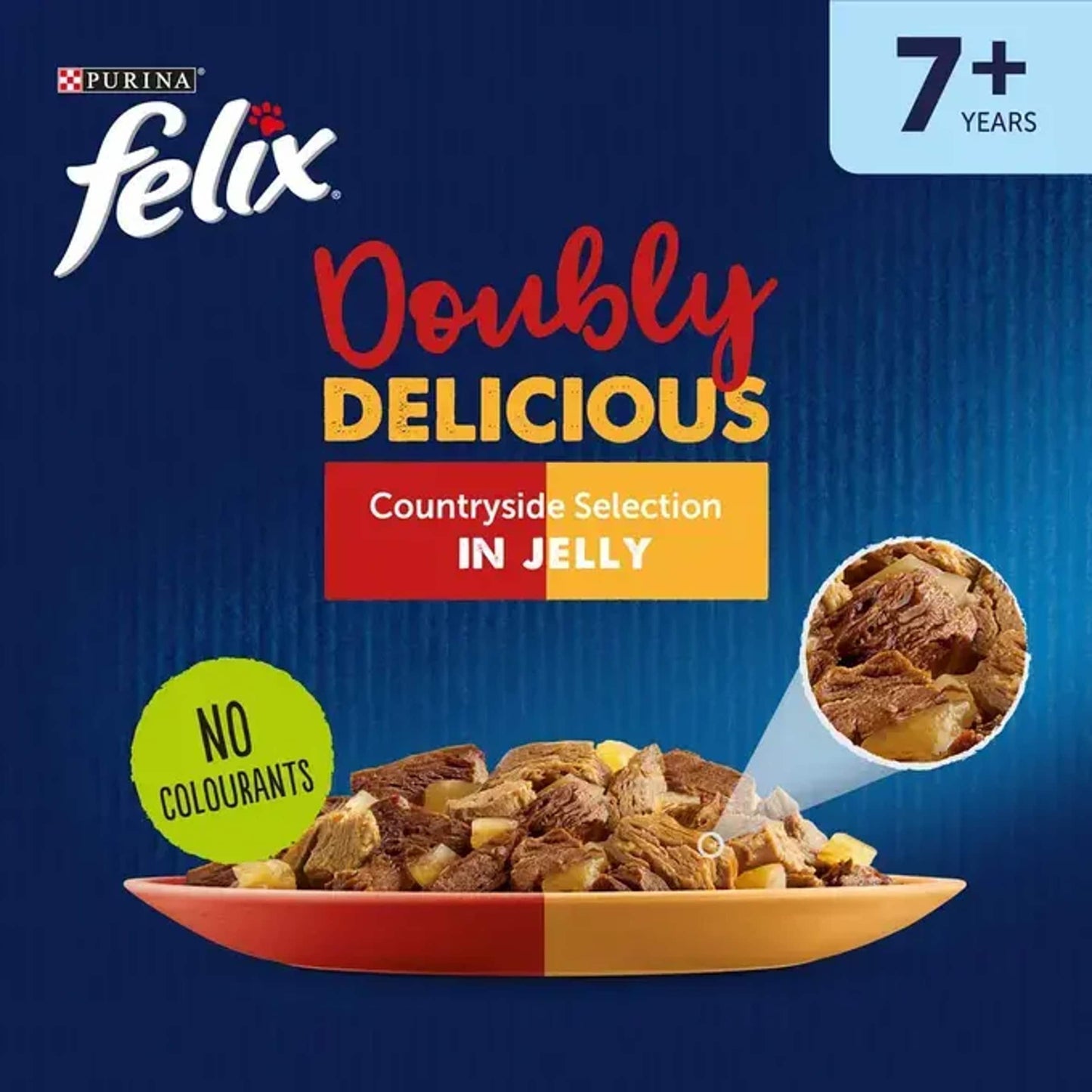 Felix Doubly Delicious 7+ Meat Countryside Selection in Jelly Wet Cat Food 12x85g — image 6