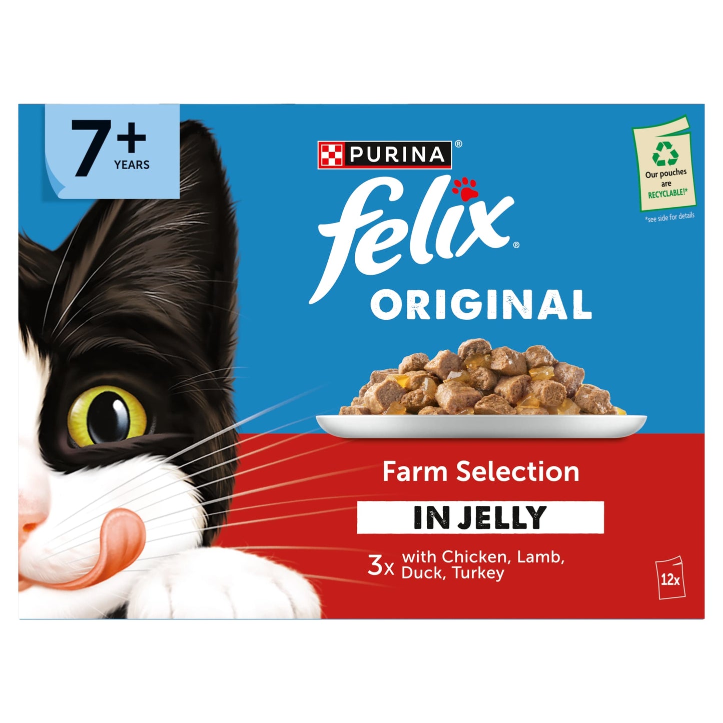 FELIX ORIGINAL Senior Farm Selection in Jelly Wet Cat Food 12x85g — image 2