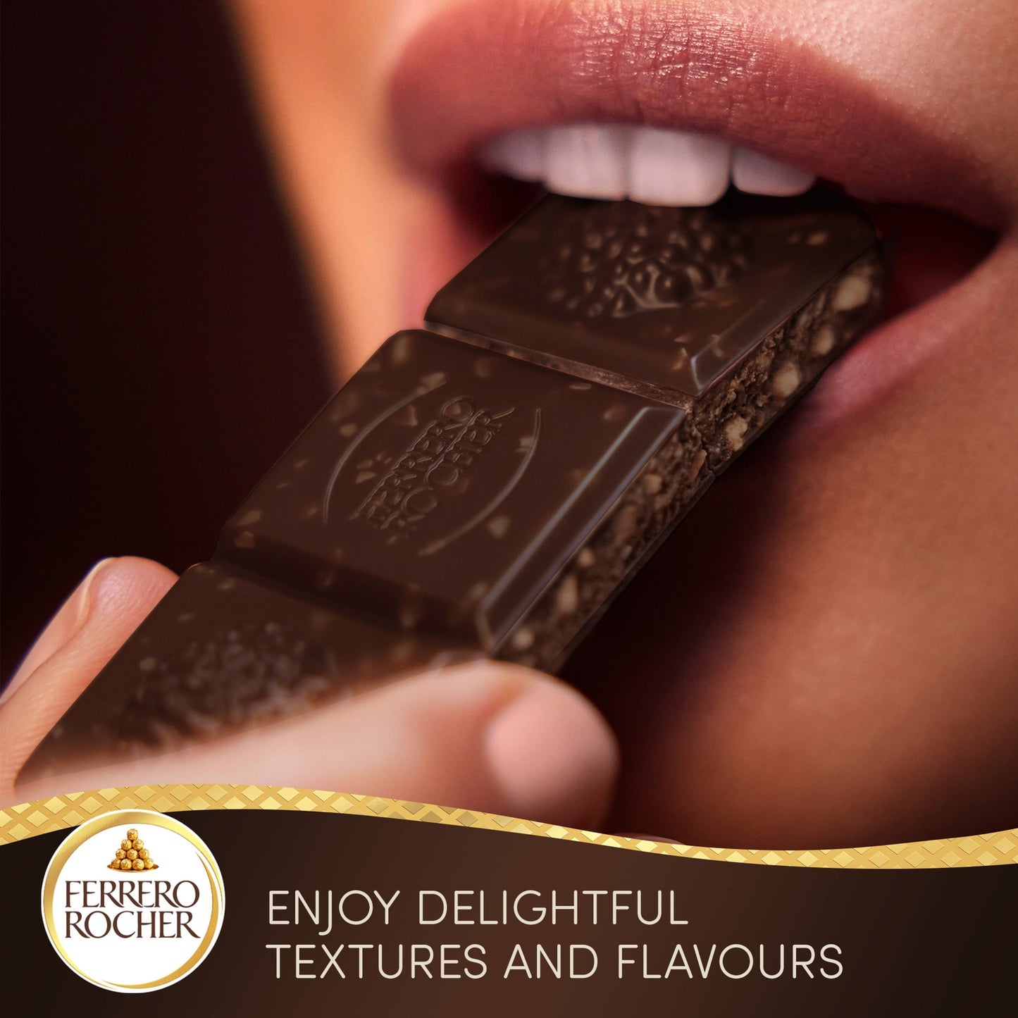 Ferrero Rocher Hazelnut & 70% Dark Chocolate Bar 90g — image 5