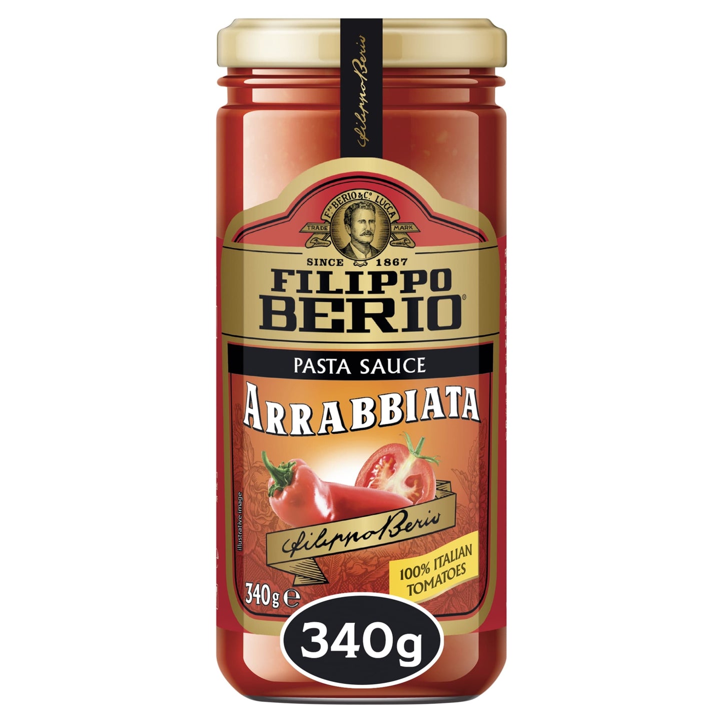 Filippo Berio Arrabbiata Pasta Sauce 340G — image 1