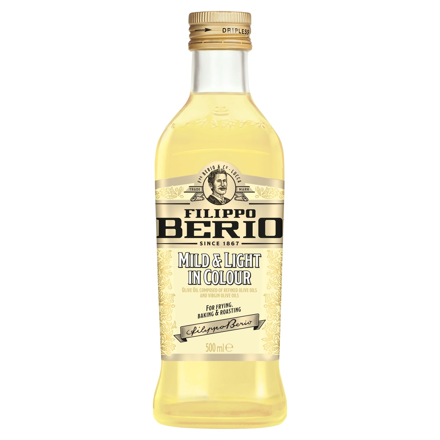 Filippo Berio Mild & Light Olive Oil 500Ml — image 1