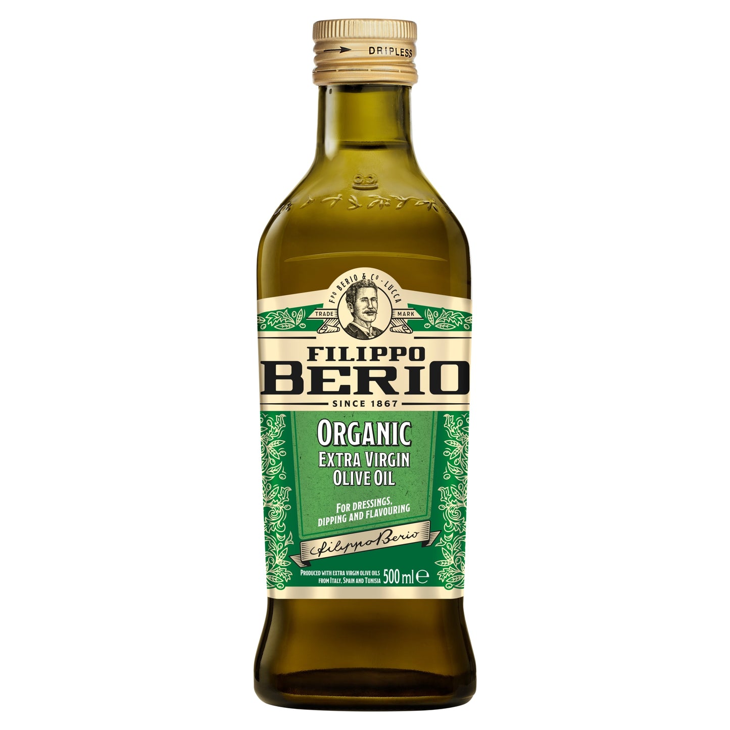 Filippo Berio Organic Extra Virgin Olive Oil 500Ml — image 1