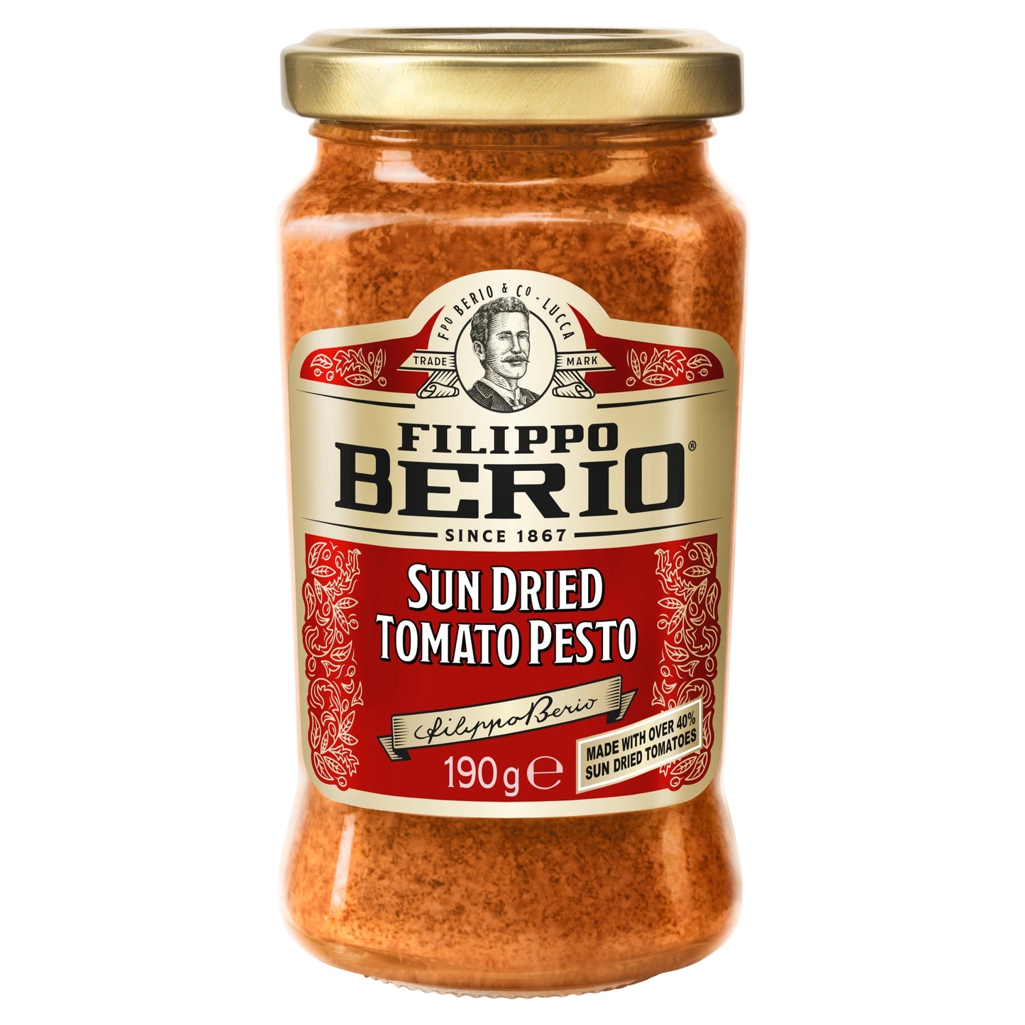 Filippo Berio Sun Dried Tomato Pesto 190g — image 1