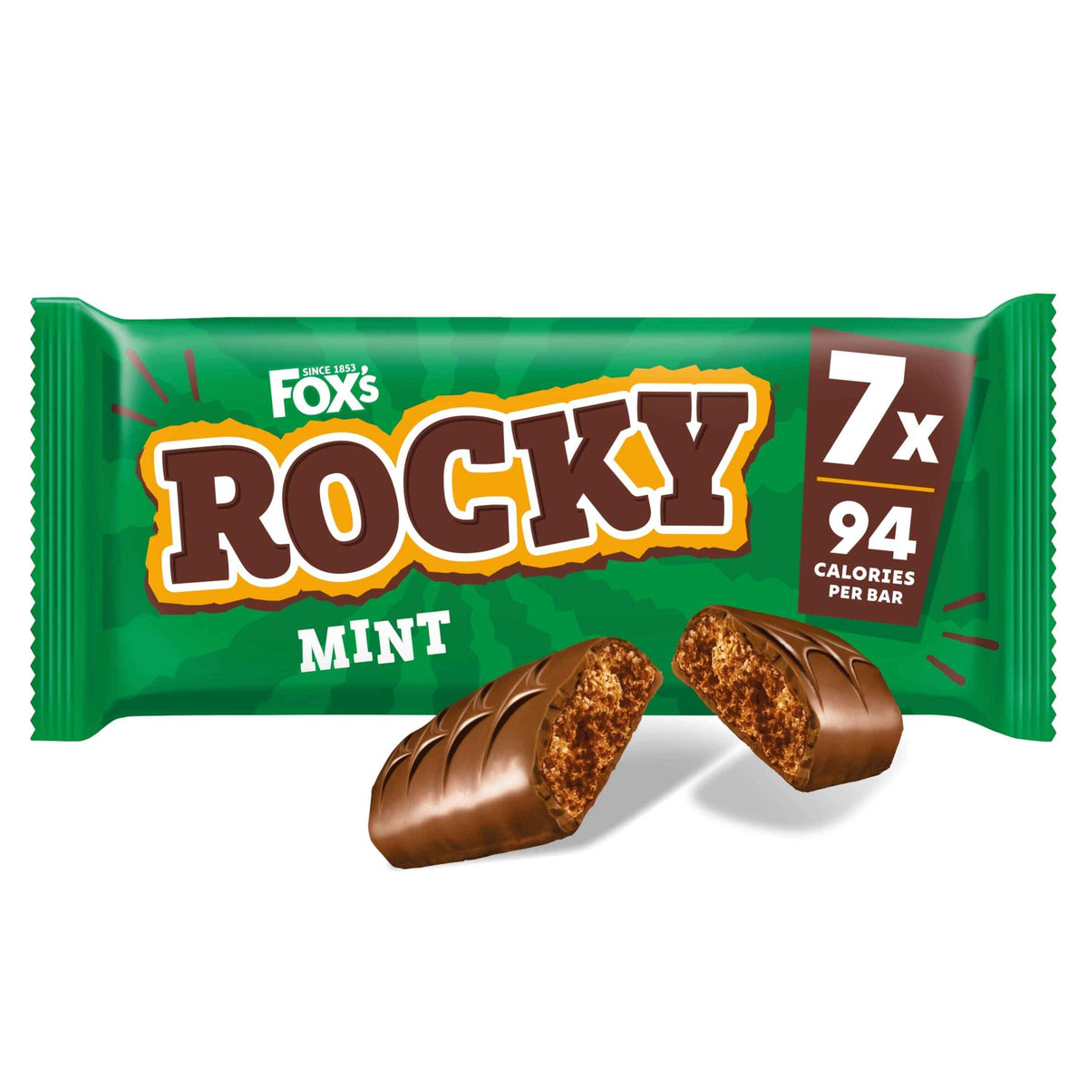 FOX'S Biscuits Rocky Mint Biscuit Bars Multipack, 7 Pack 138g