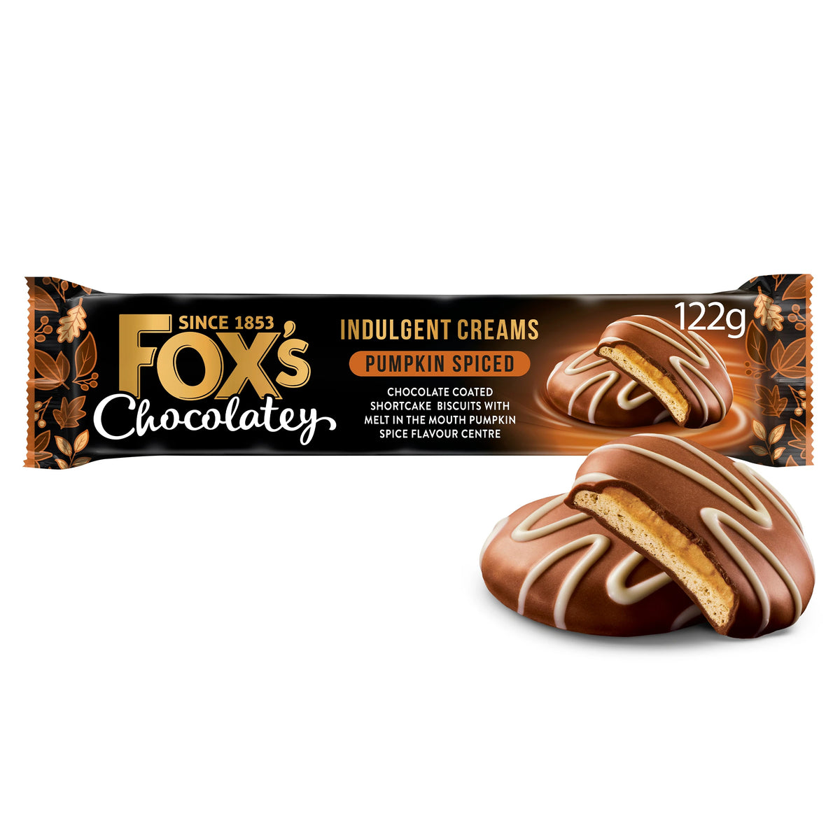 Fox’s Chocolatey Biscuits Pumpkin Spice Indulgent Creams 122g — image 1
