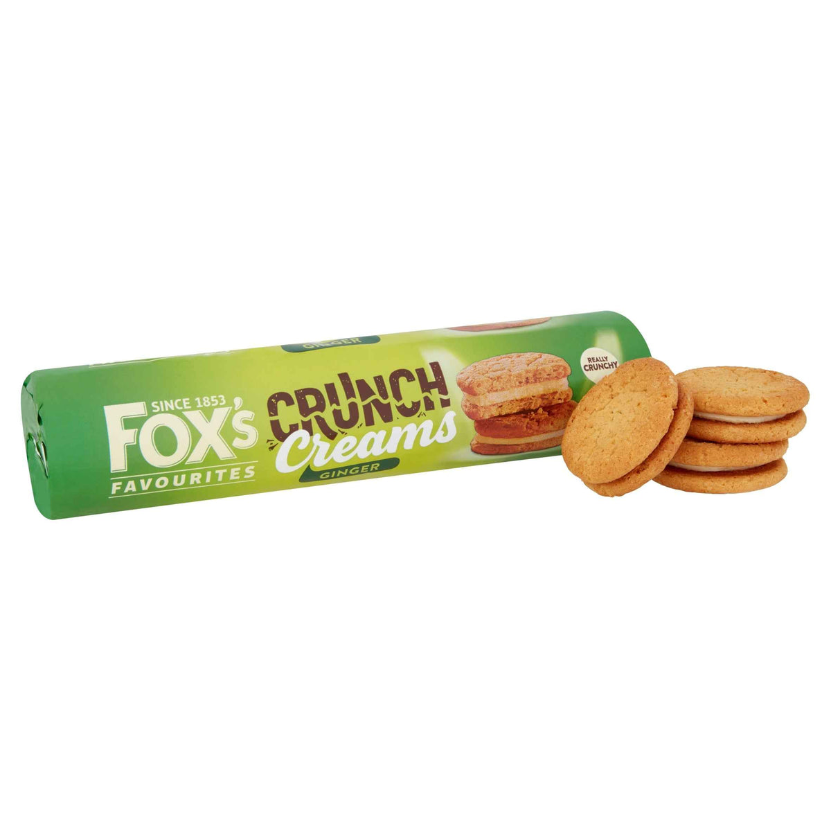 FOX'S Favourites Crunch Creams Biscuits - Ginger 200g 200g pack shot