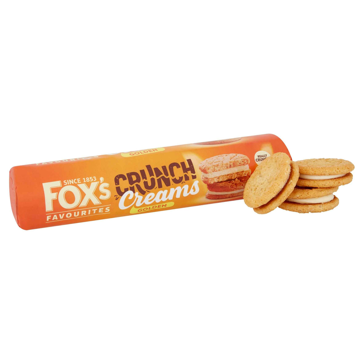 FOX'S Favourites Crunch Creams Biscuits - Golden 200g 200g pack shot