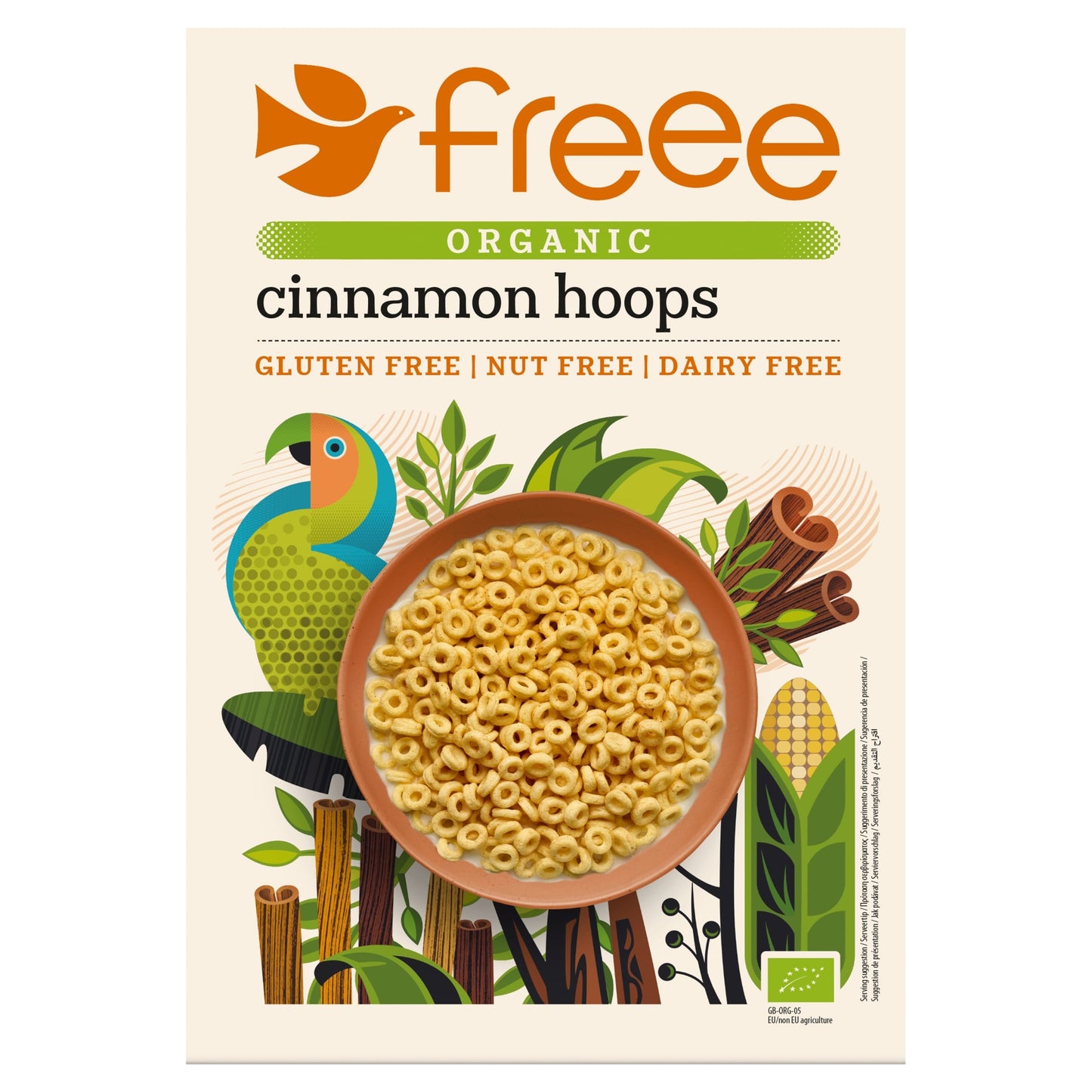 Freee Gluten Free Organic Vegan Cinnamon Hoops 300g — image 1