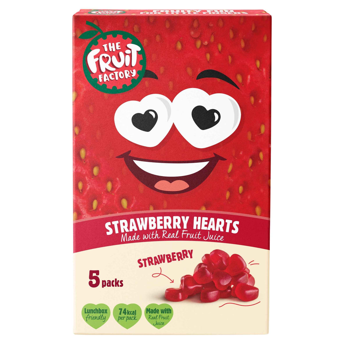 Fruit Factory Fruit Hearts Strawberry 5x20g