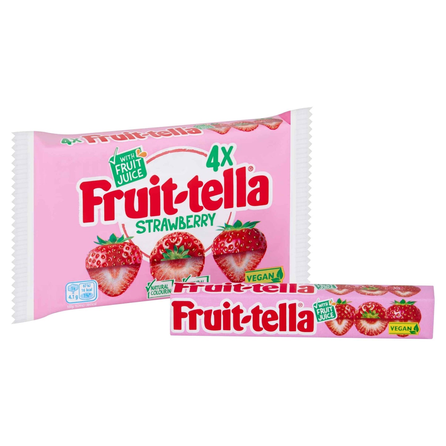 Fruittella Strawberry Vegan 4 X 41g 4x41g gallery