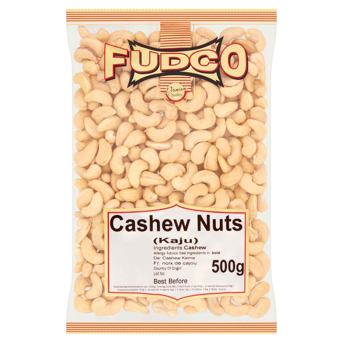 FUDCO Cashew Nuts 500g