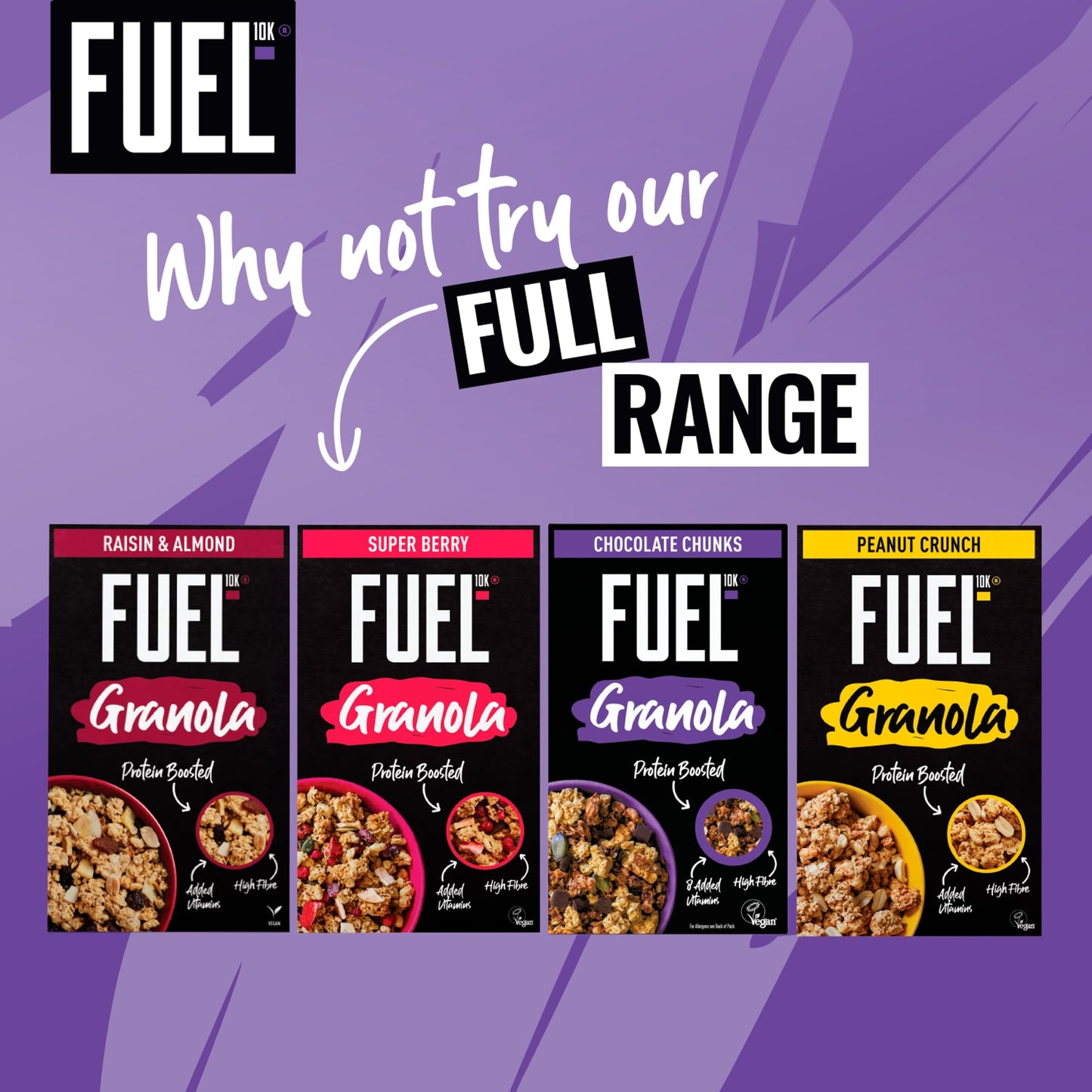 FUEL10K Chocolate Chunks Protein Granola Breakfast Cereal 400g — image 5