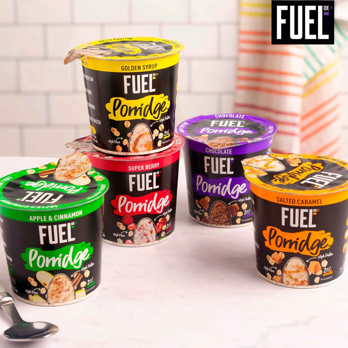 FUEL10k High Protein Chocolate Porridge Oat Cereal Pot 70g gallery