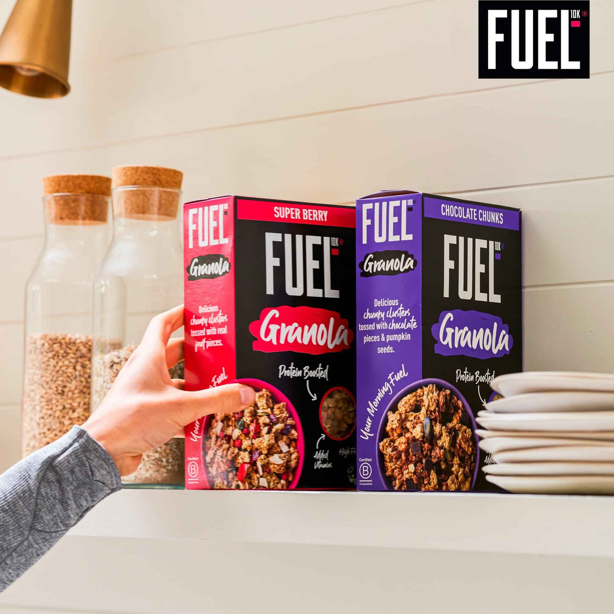 FUEL10k Super Berry Protein Granola Breakfast Cereal 400g extra photo