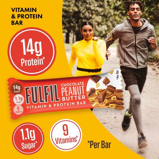 FULFIL Vitamin & Protein Bar - Chocolate Peanut Butter Flavour 40g 40g pack shot