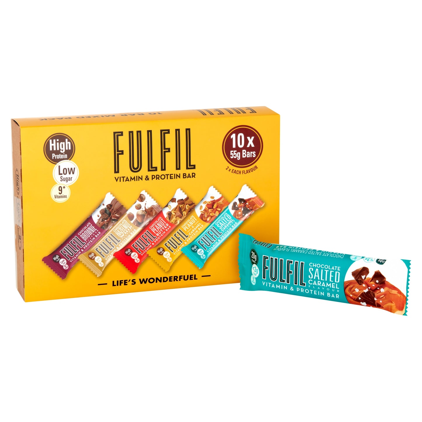 Fulfil Vitamin & Protein Bars - Mixed Pack 10 x 55g — image 2