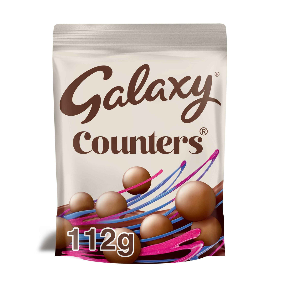 GALAXY Milk Chocolate Counters 112g Pouch Bag