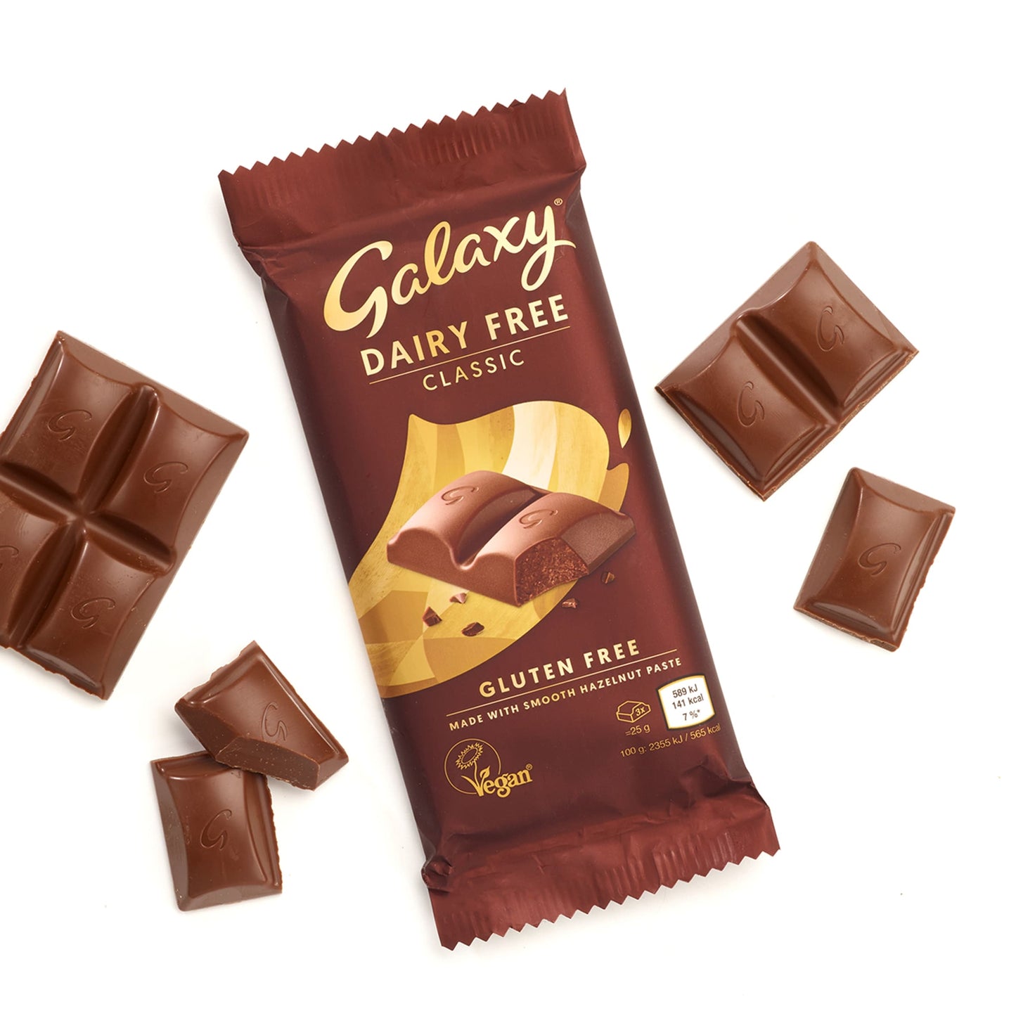Galaxy Vegan Classic Chocolate Bar Dairy Free 100G — image 3