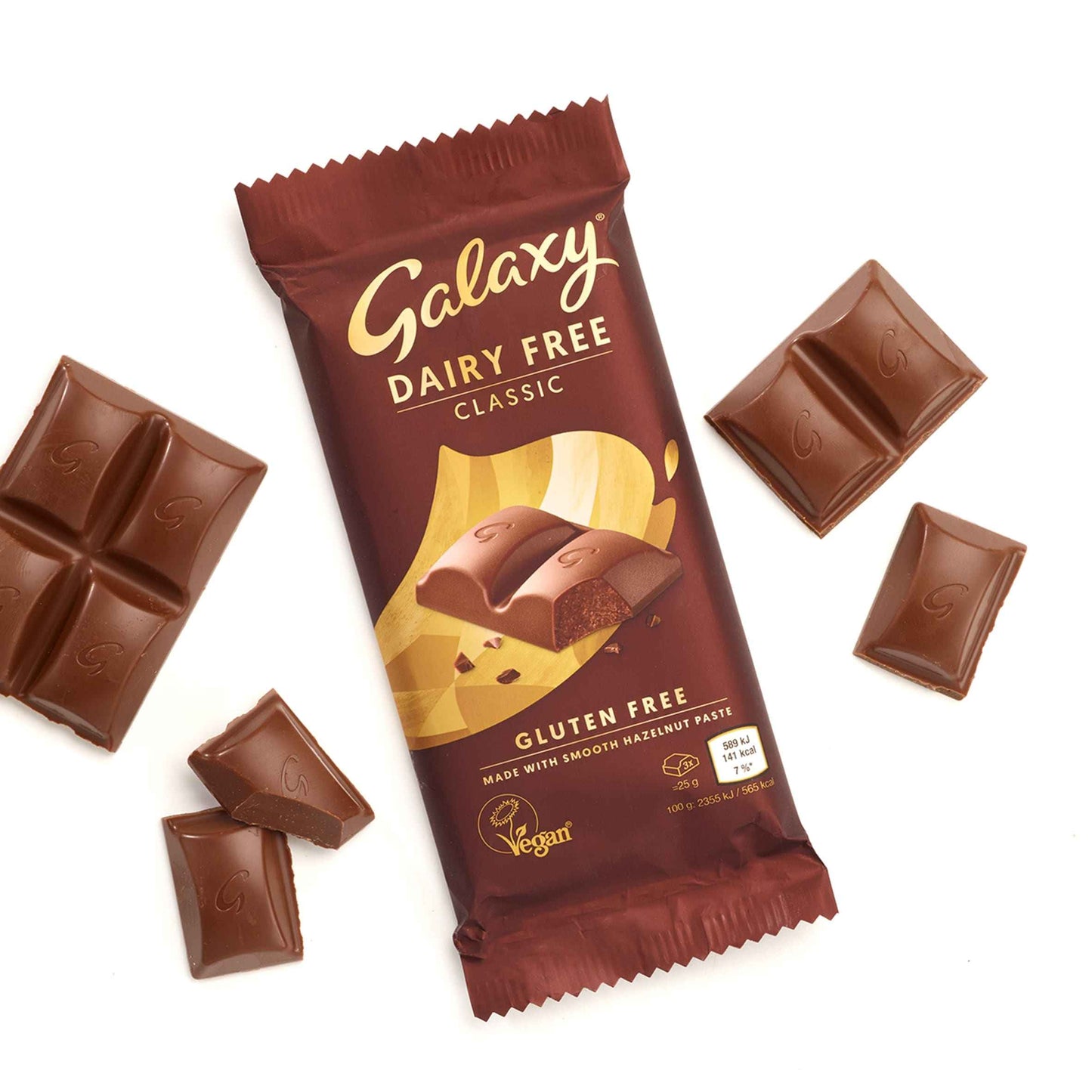 GALAXY Vegan Classic Chocolate Bar Dairy Free 100g gallery