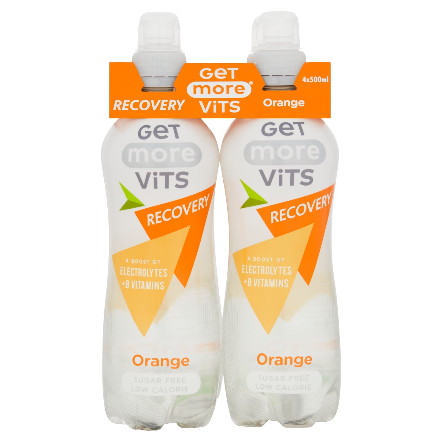 Get More Vitamins Recovery Still Water Orange Drink 4X500ml — image 1