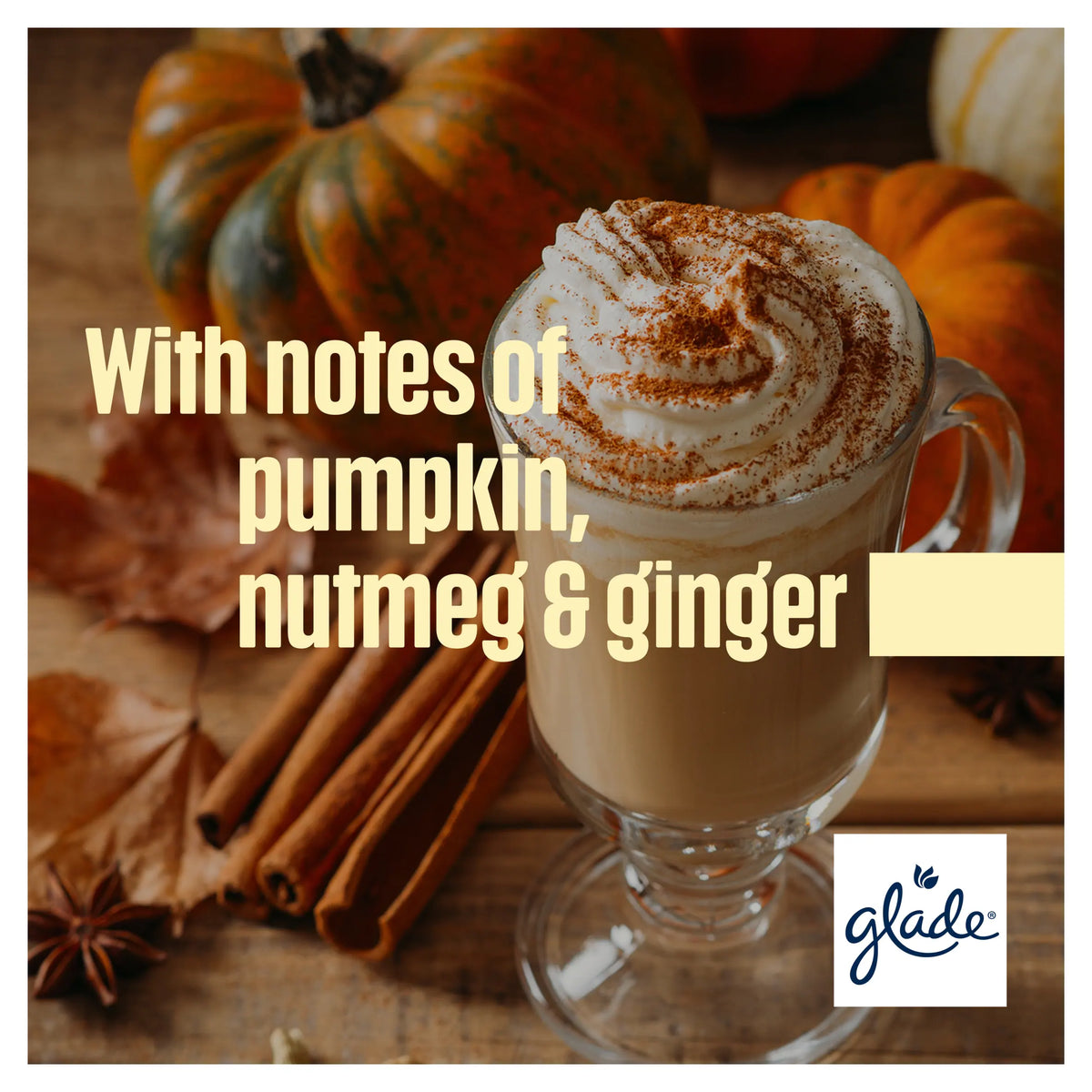 Glade Pumpkin Spice Latte Candle 108g — image 3