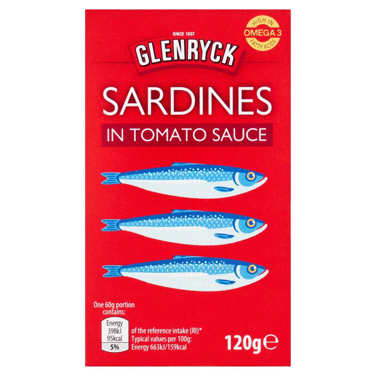 GLENRYCK SARDINES IN TOMATO SAUCE 120G — image 1