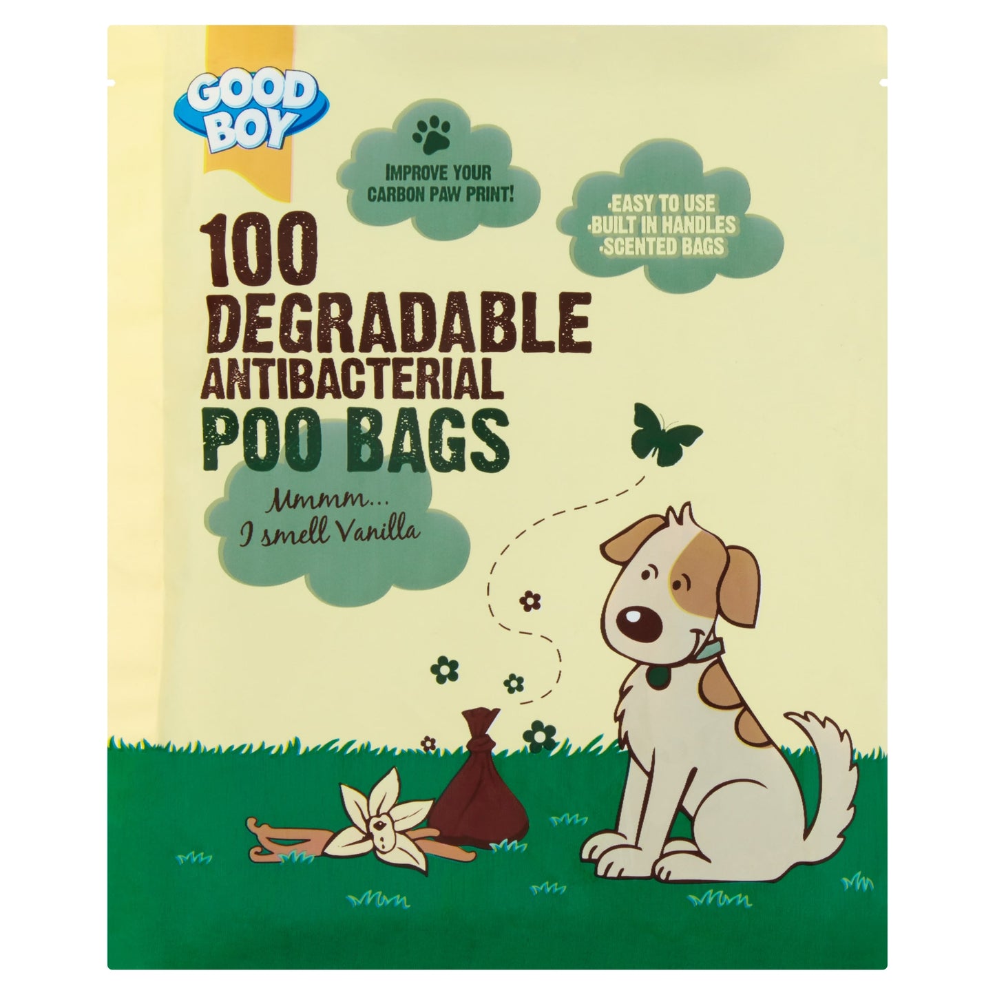 Good Boy Antibacterial Degradable Poo Bags X 100 — image 1