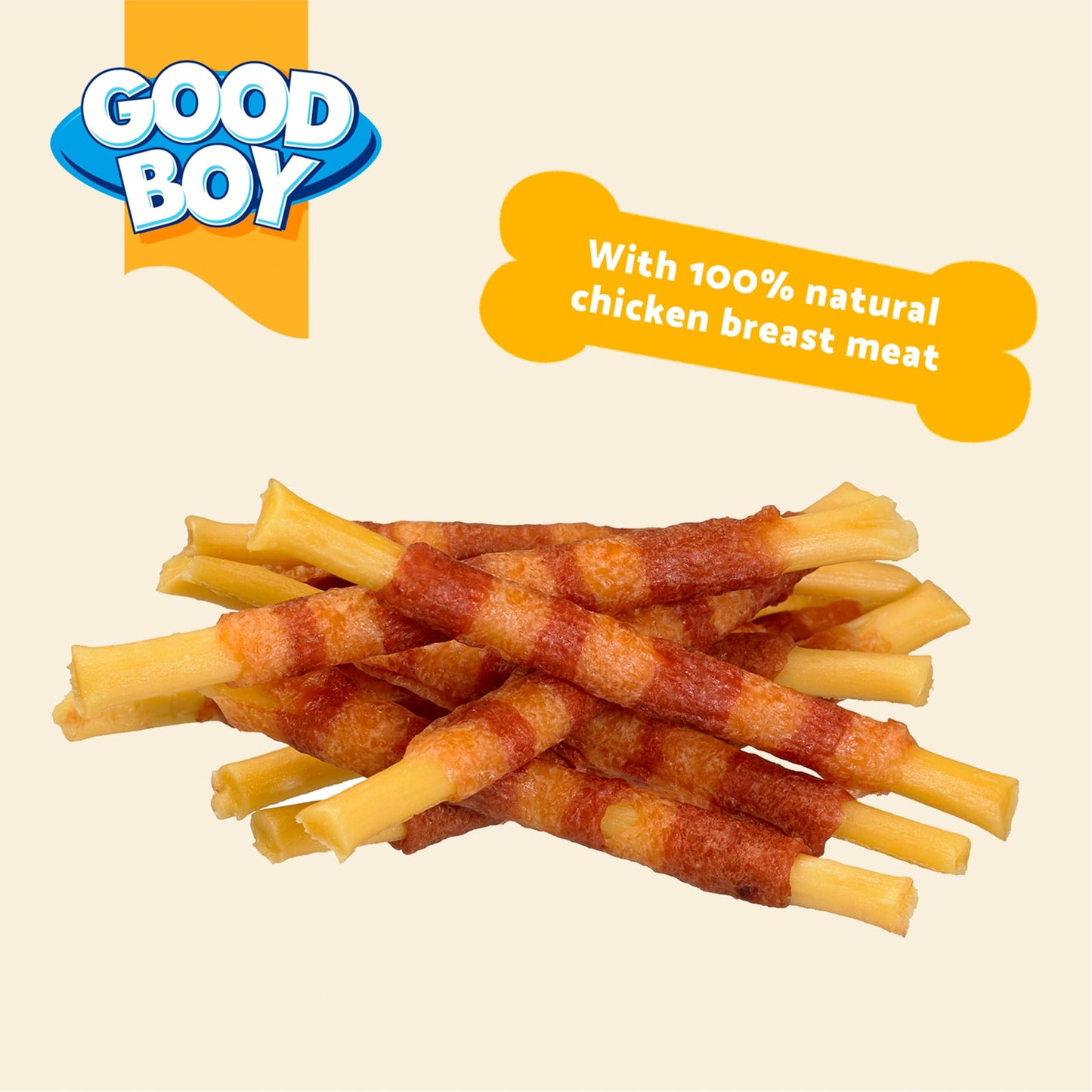 Good Boy Wagtastic Dog Treats Chicken Cheese Sticks 250g — image 3