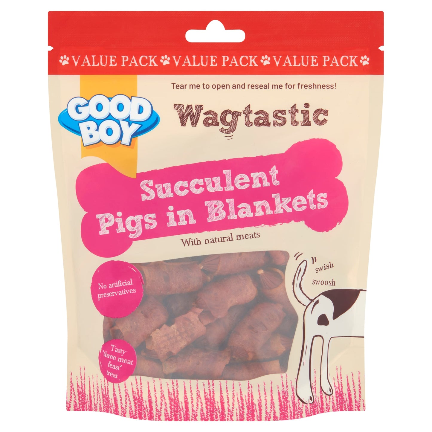 Good Boy Wagtastic Dog Treats Pigs in Blankets 280g — image 1
