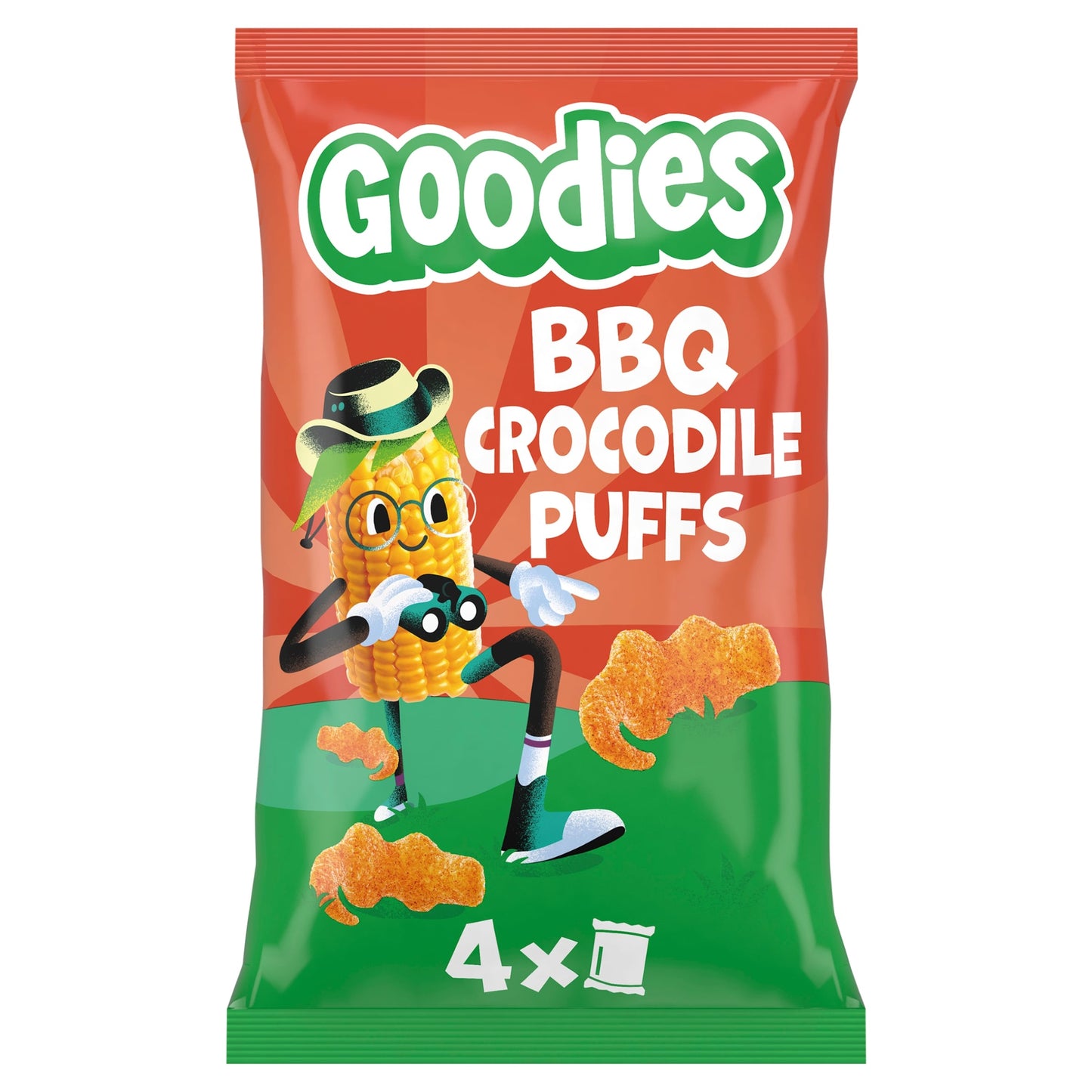 Goodies Crocodile Puffs BBQ 4x12g — image 1
