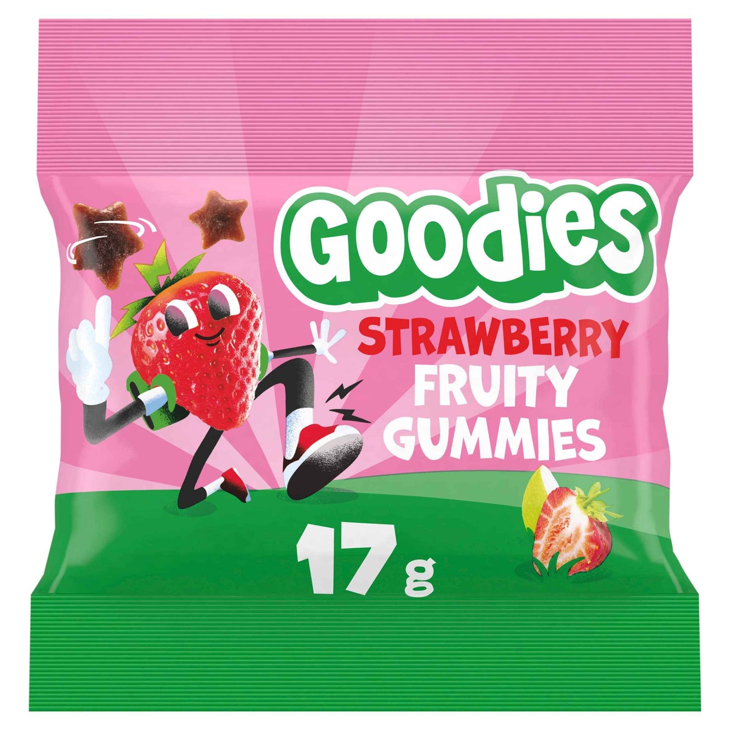 Goodies Kids Snack Strawberry Fruit Gummies 17g 17g pack