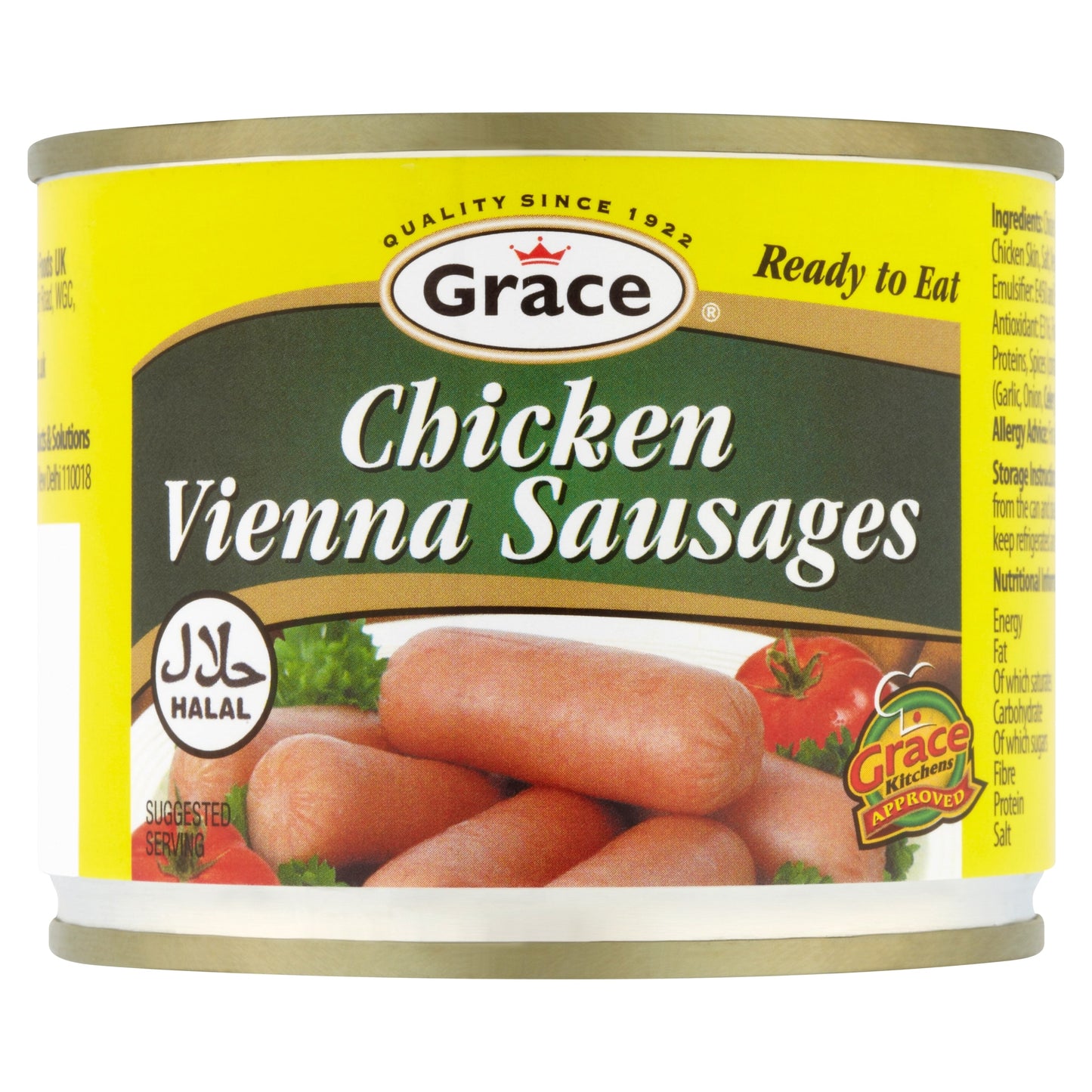 Grace Halal Chicken Vienna Sausages 200G — image 1