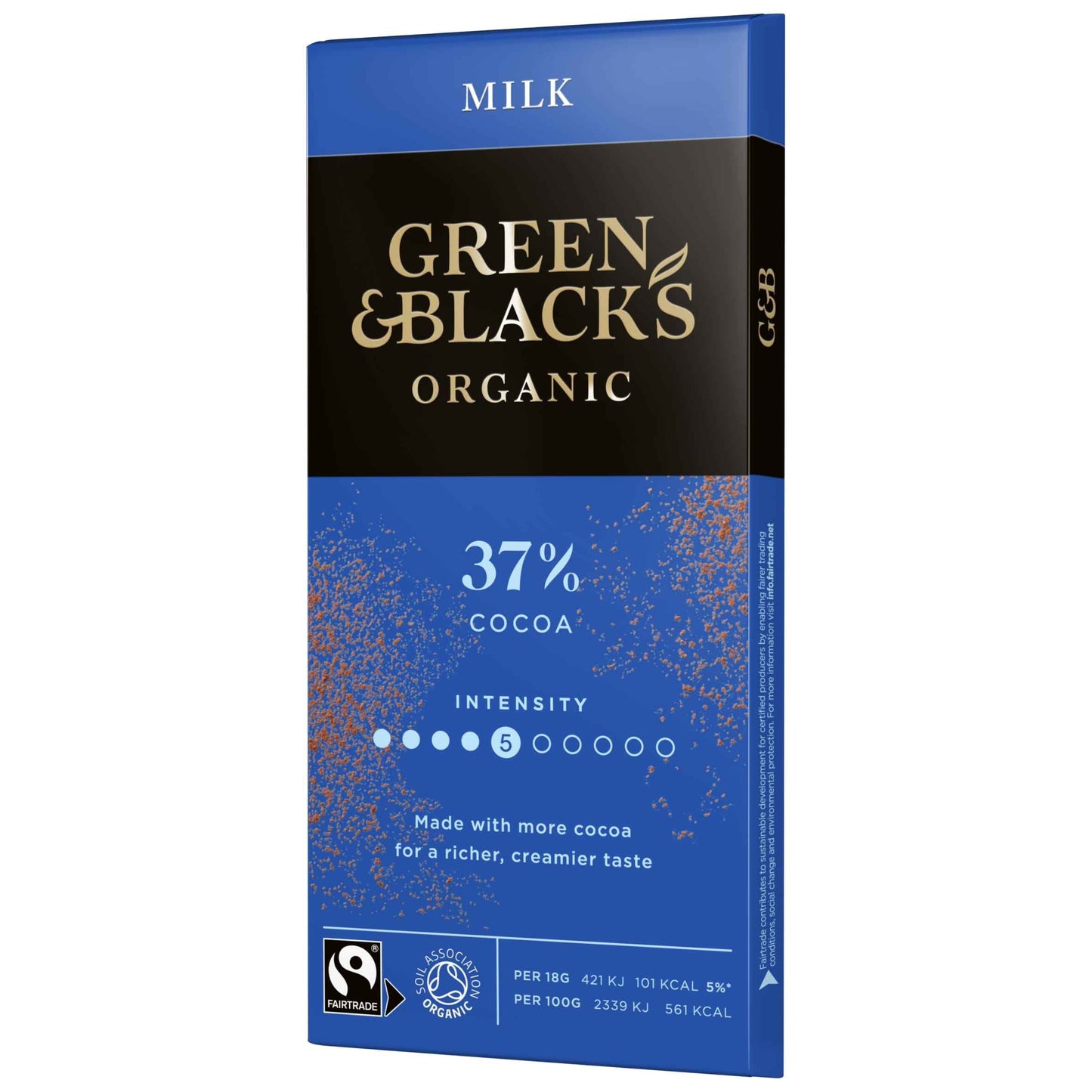 GREEN & BLACK'S Organic Milk Chocolate Bar 90g extra photo