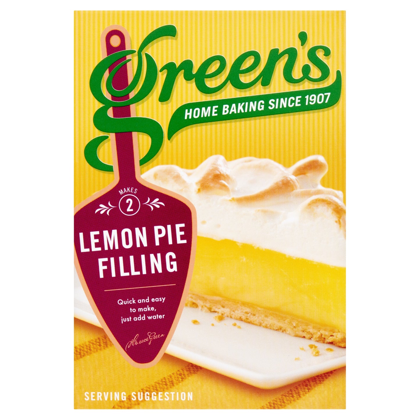 Greens Lemon Pie Filling Mix 2 X 70G — image 1