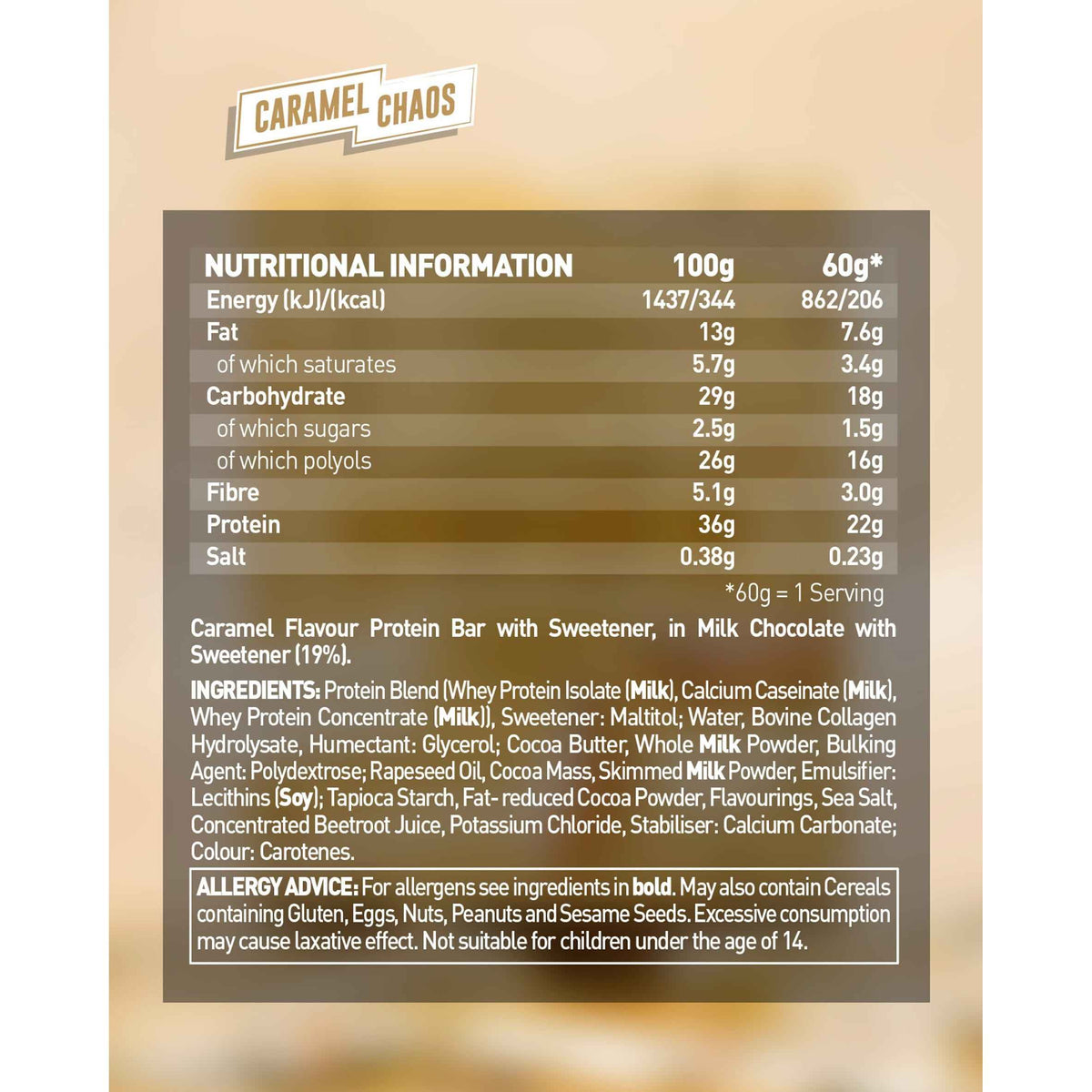 GRENADE Carb Killa Protein Bar - Caramel Chaos 60g extra photo